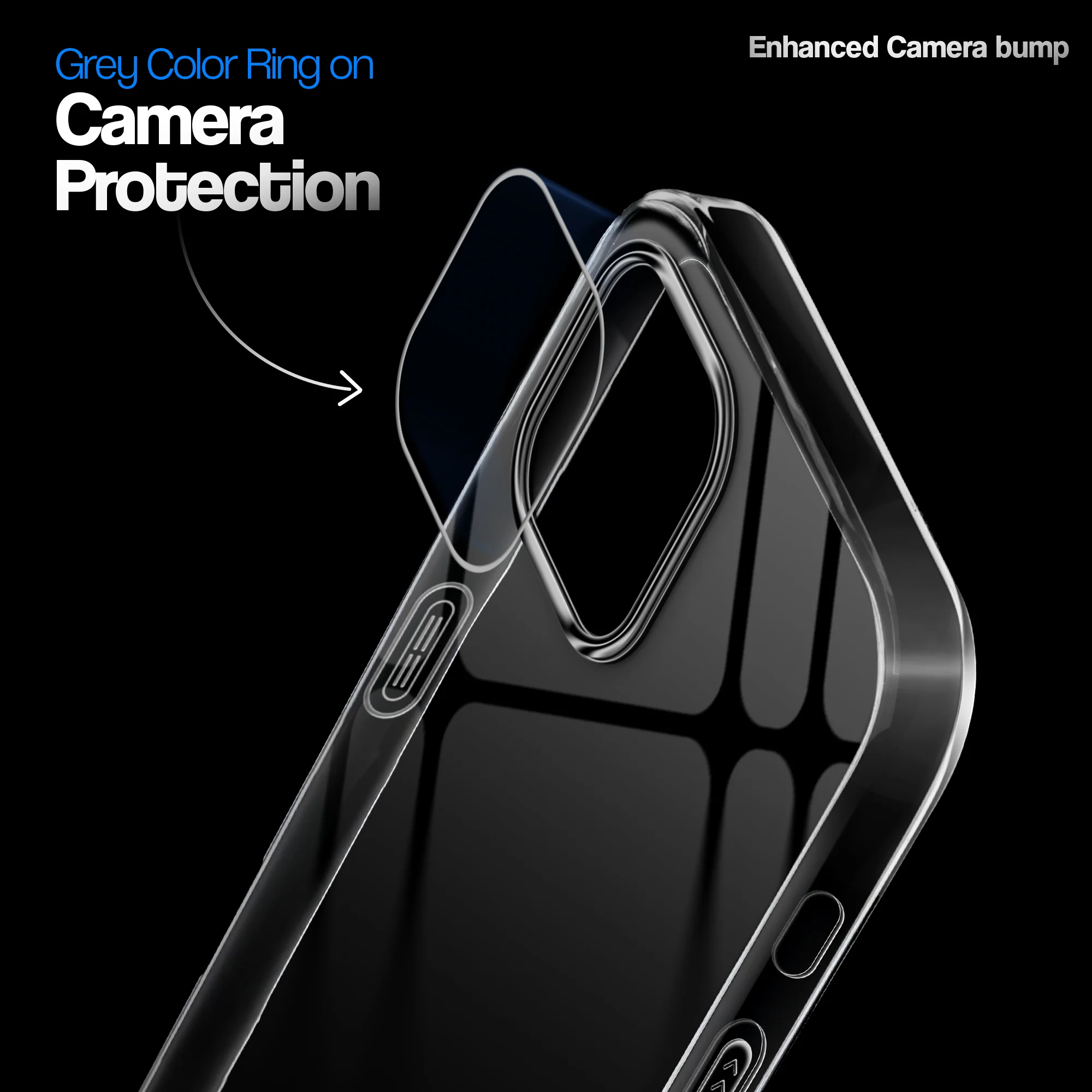 Crystal Clear Anti-Yellow Transparent Back Cover Case With Camera Ring Protection for Apple iPhone 12 - Image 15