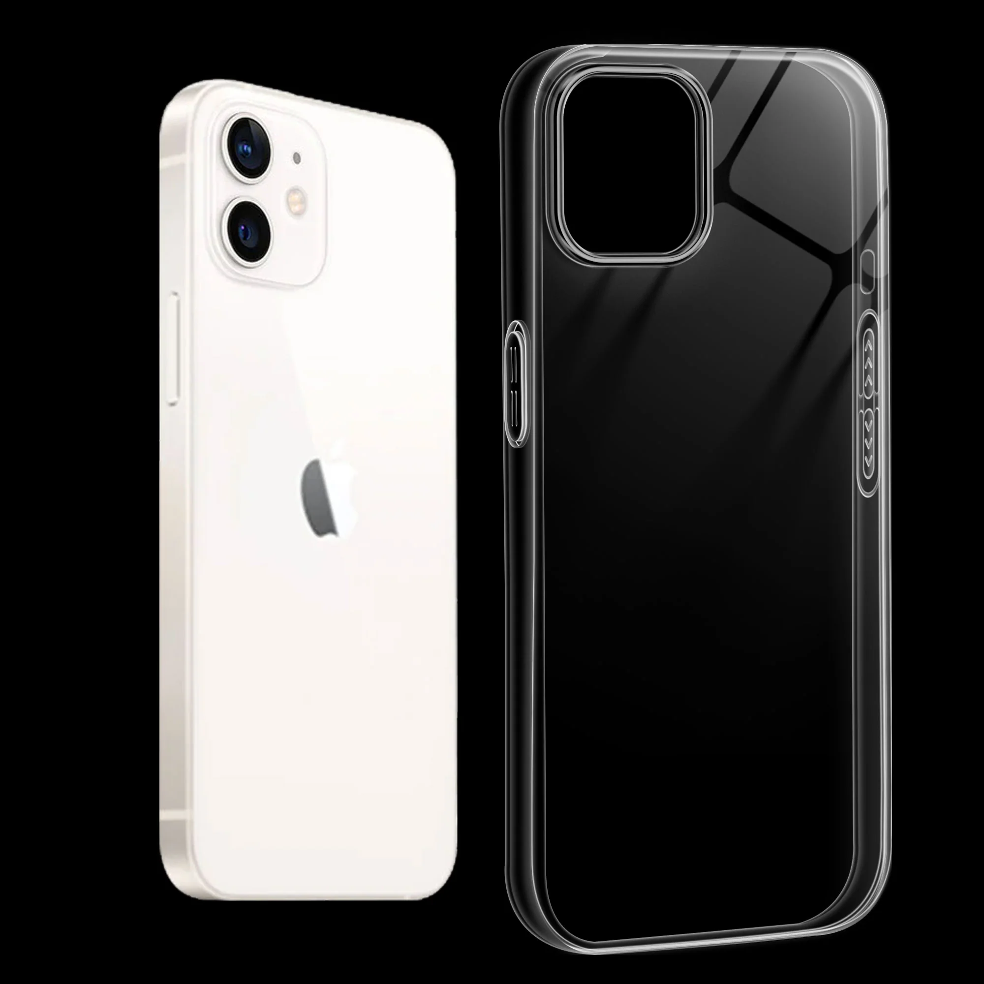 Crystal Clear Anti-Yellow Transparent Back Cover Case With Camera Ring Protection for Apple iPhone 12 - Image 18