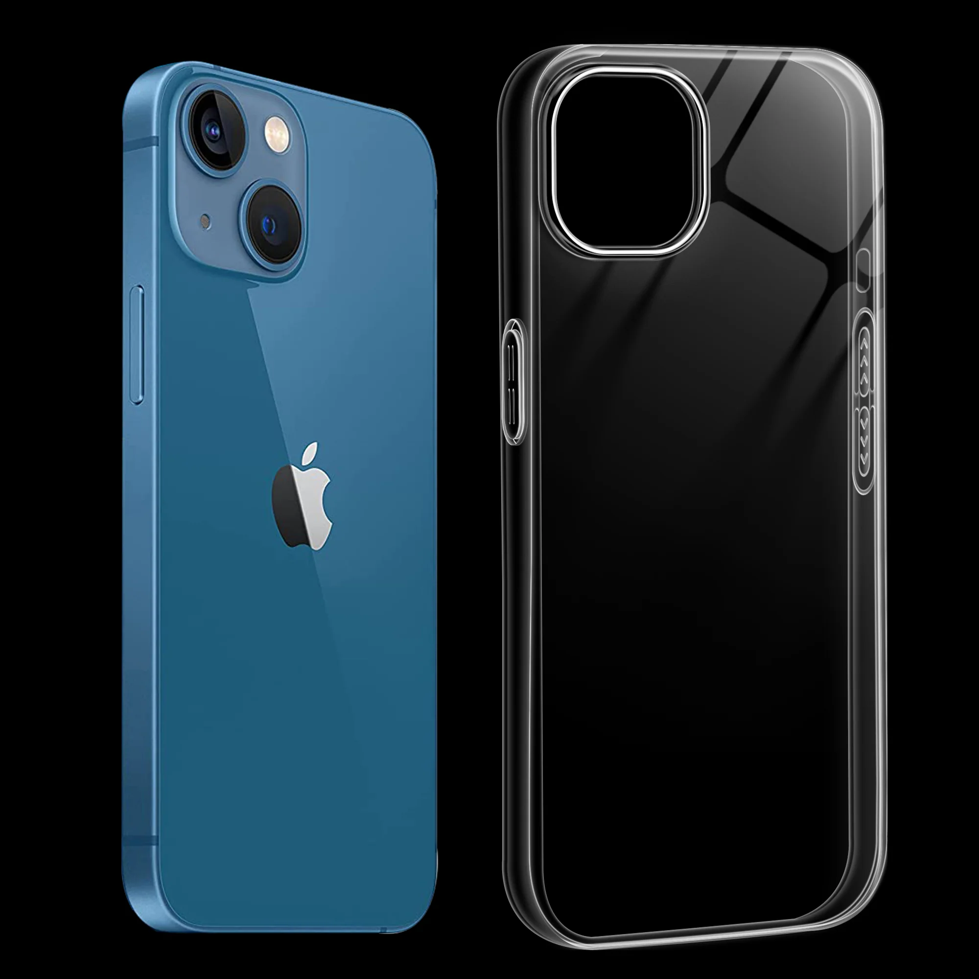Crystal Clear Anti-Yellow Transparent Back Cover Case With Camera Ring Protection for Apple iPhone 13 - Image 24