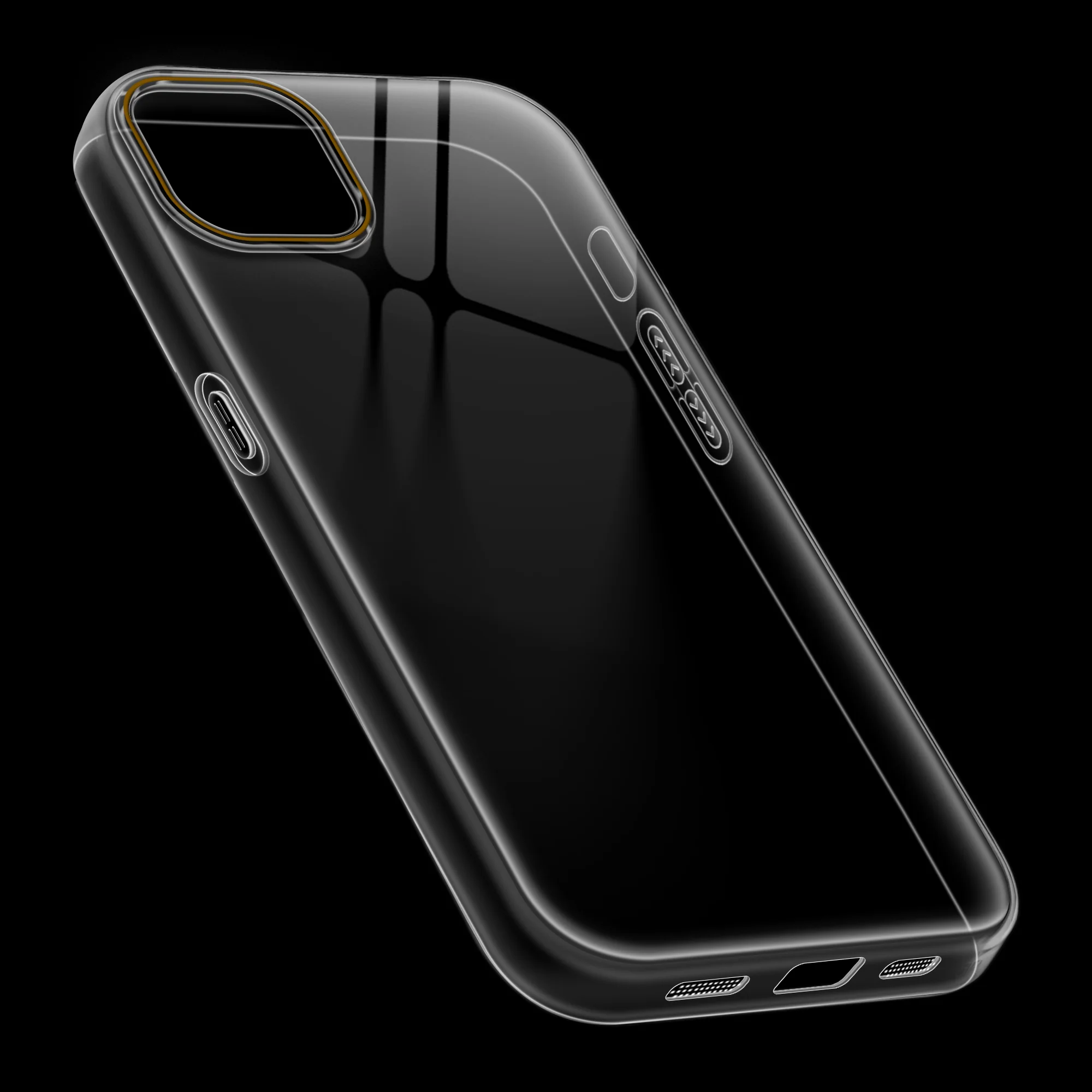 Crystal Clear Anti-Yellow Transparent Back Cover Case With Camera Ring Protection for Apple iPhone 14 - Image 11