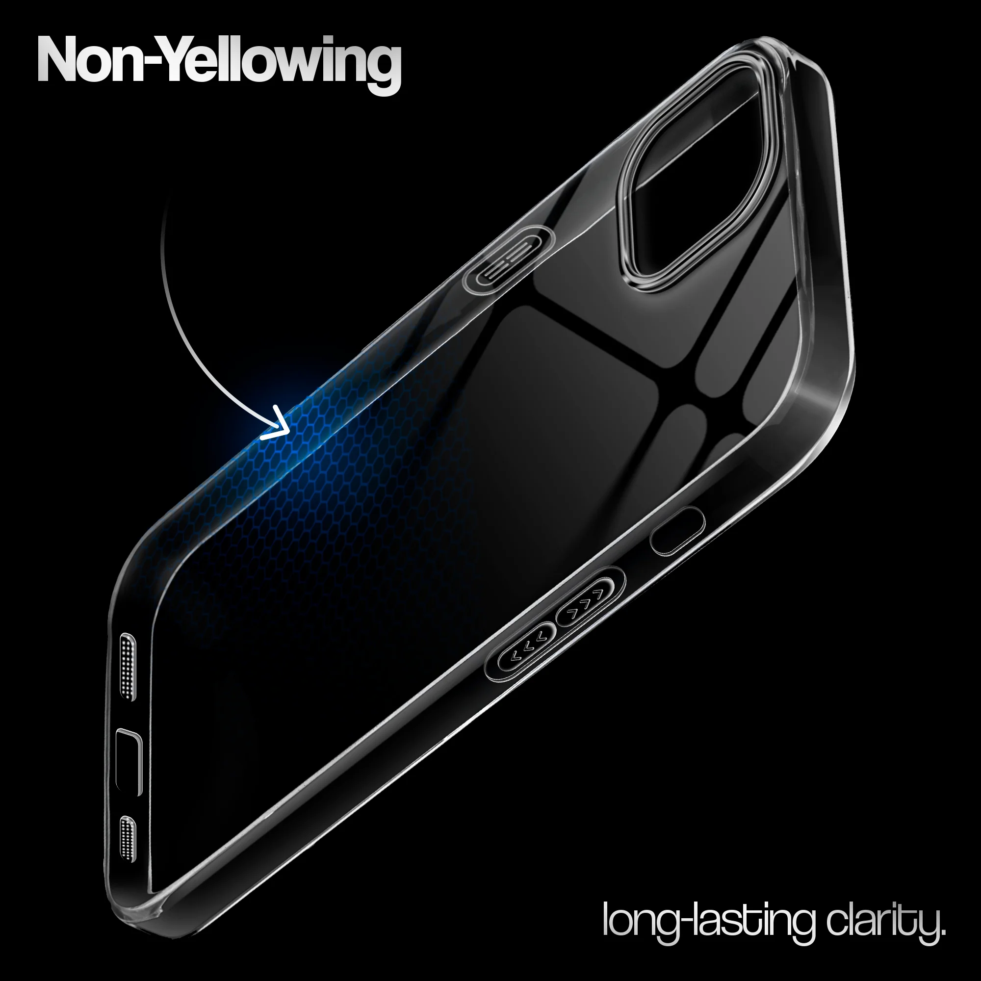 Crystal Clear Anti-Yellow Transparent Back Cover Case With Camera Ring Protection for Apple iPhone 14 Plus - Image 19