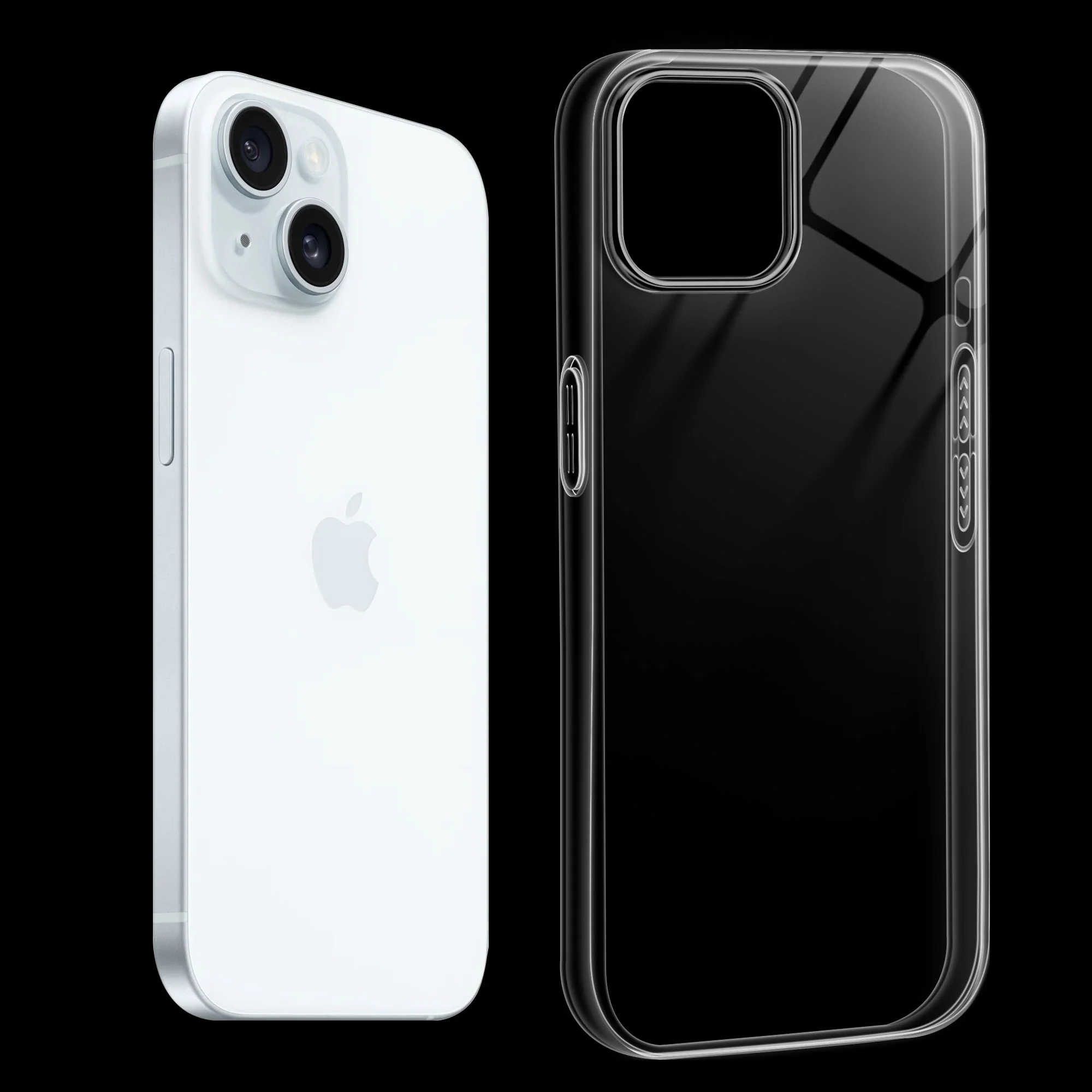 Crystal Clear Anti-Yellow Transparent Back Cover Case With Camera Ring Protection for Apple iPhone 15 - Image 24