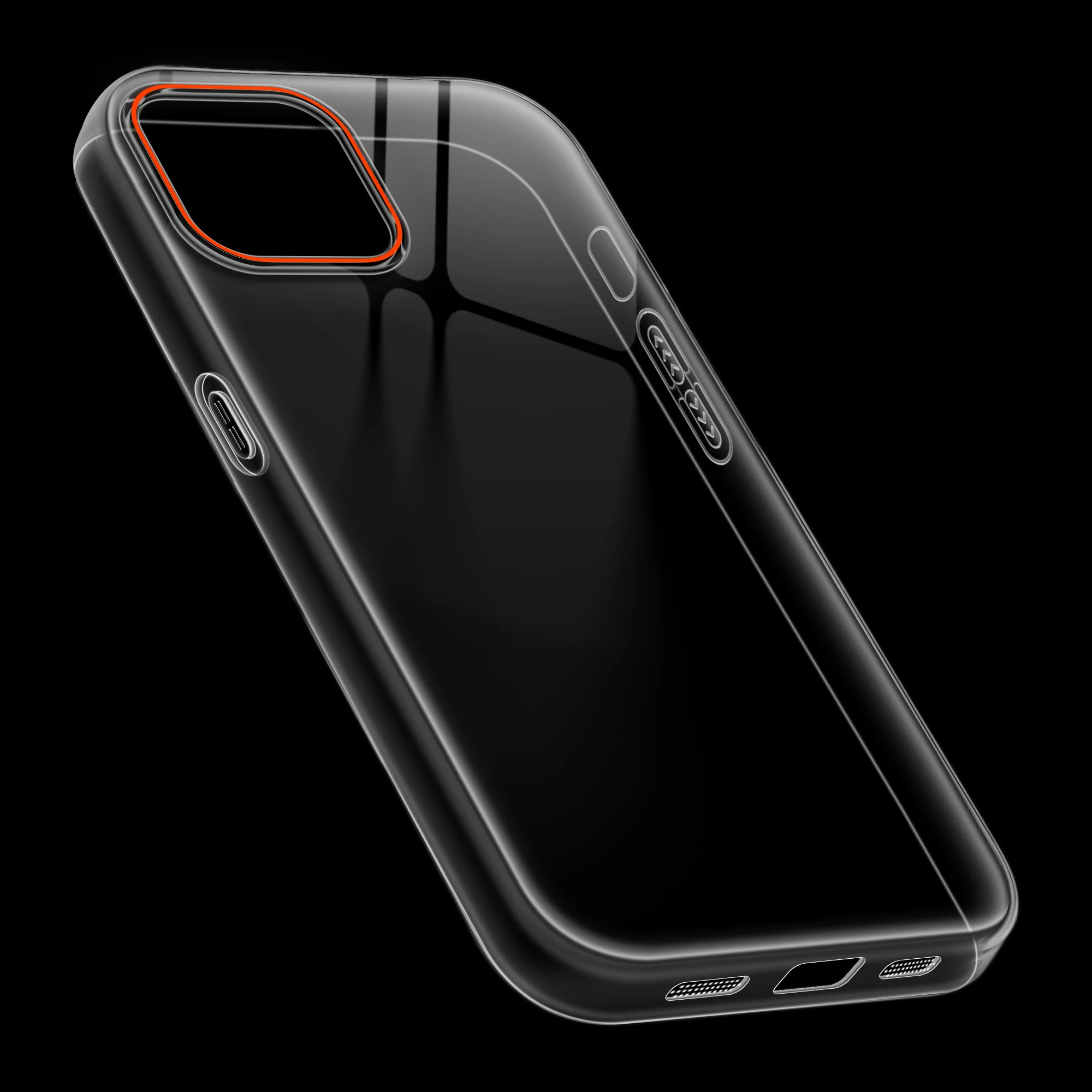 Crystal Clear Anti-Yellow Transparent Back Cover Case With Camera Ring Protection for Apple iPhone 15 - Image 5