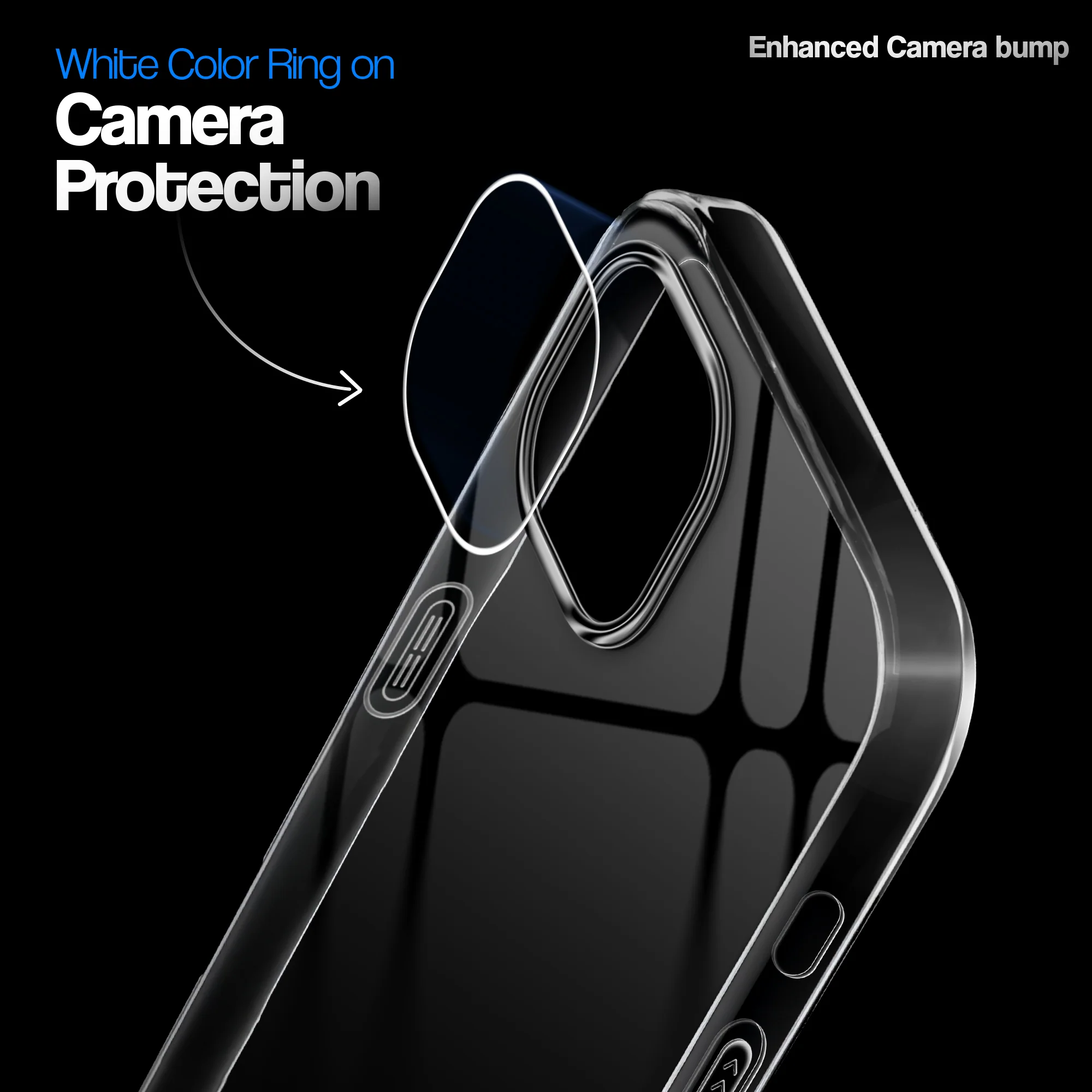 Crystal Clear Anti-Yellow Transparent Back Cover Case With Camera Ring Protection for Apple iPhone 15 - Image 9
