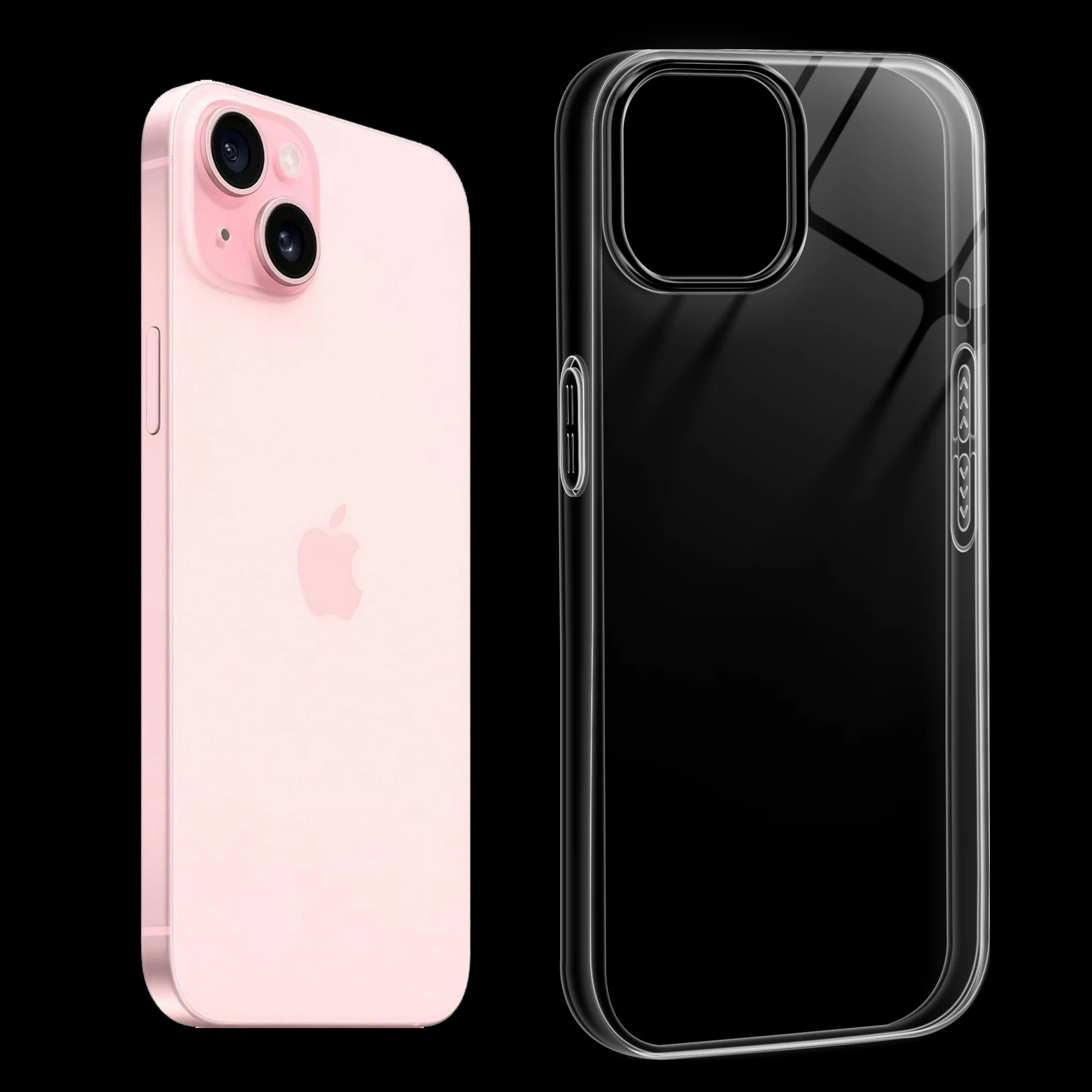 Crystal Clear Anti-Yellow Transparent Back Cover Case With Camera Ring Protection for Apple iPhone 15 Plus - Image 6
