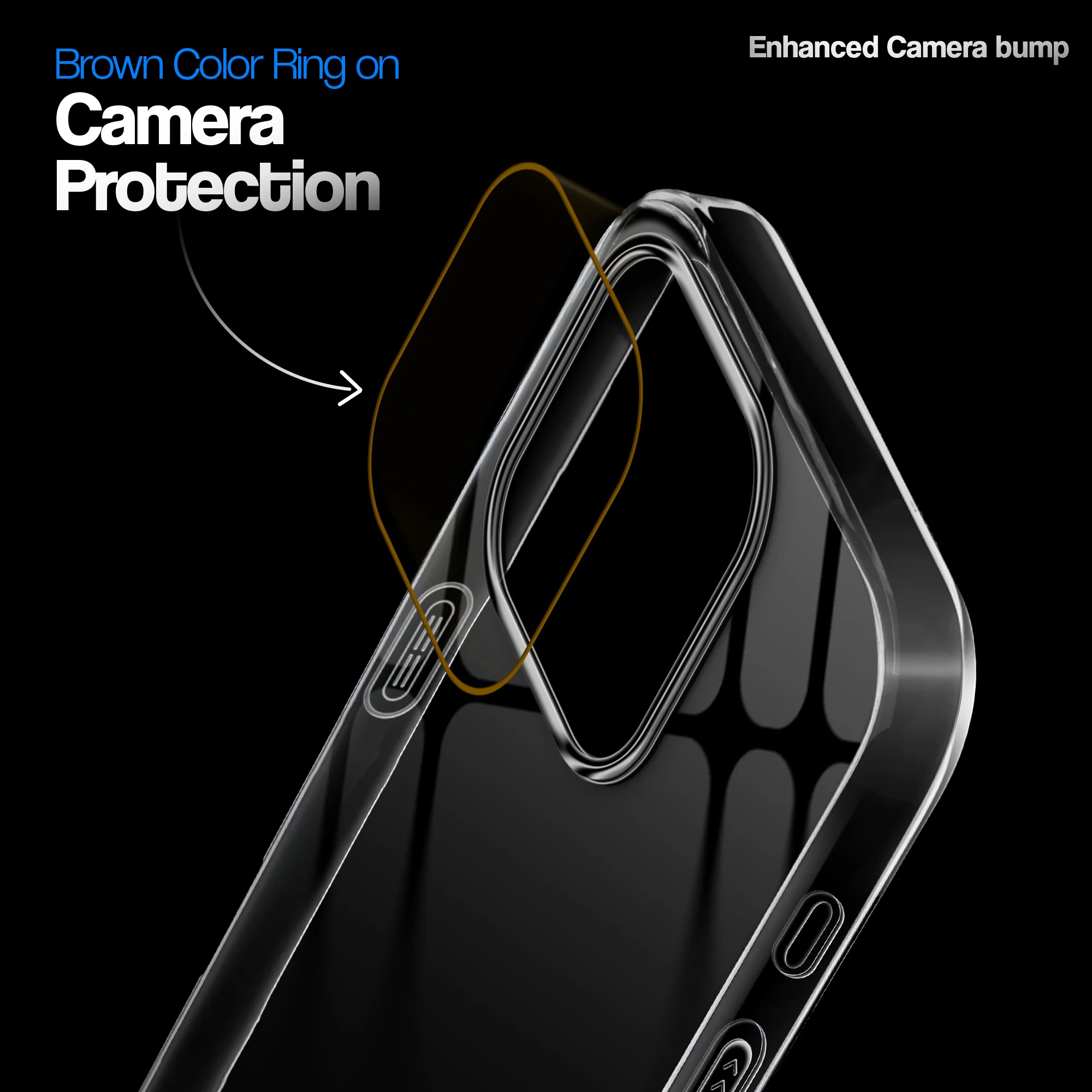 Crystal Clear Anti-Yellow Transparent Back Cover Case With Camera Ring Protection for Apple iPhone 15 Pro - Image 15
