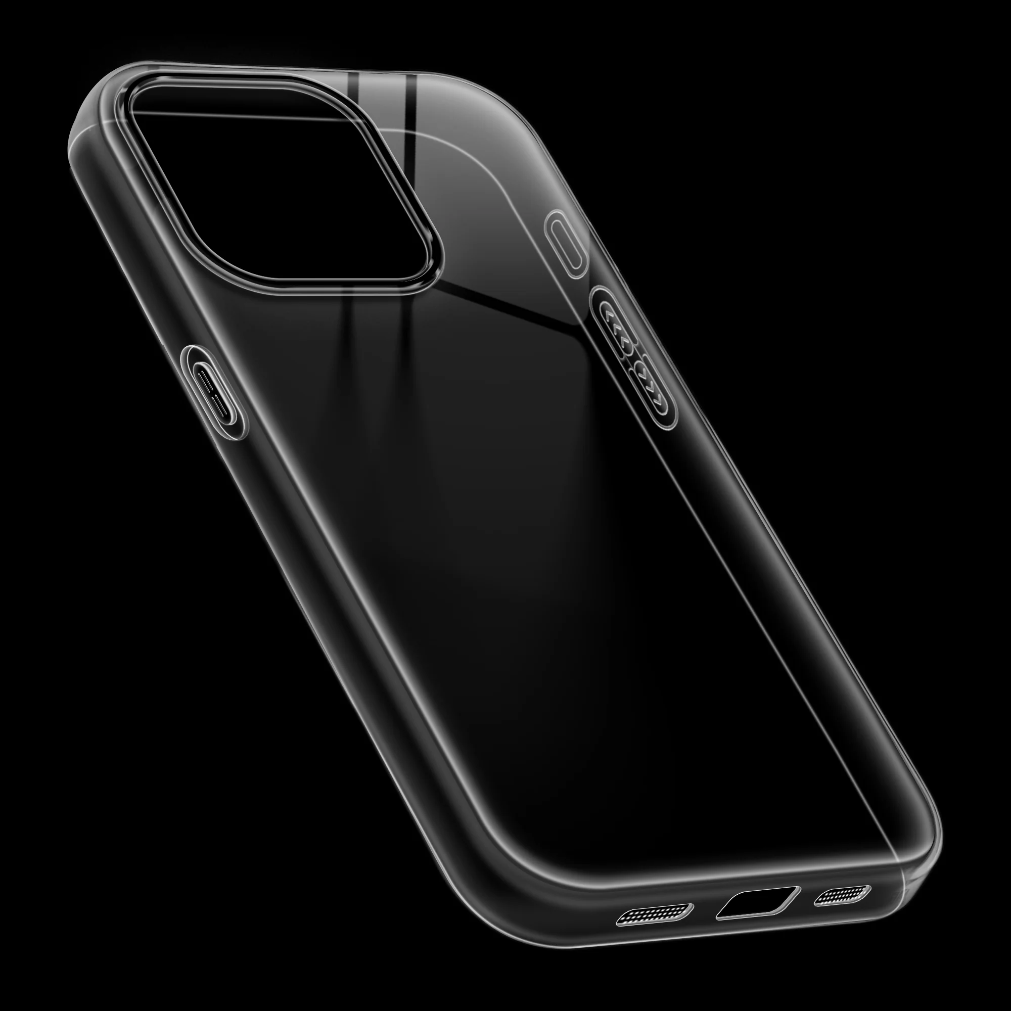 Crystal Clear Anti-Yellow Transparent Back Cover Case With Camera Ring Protection for Apple iPhone 15 Pro - Image 5