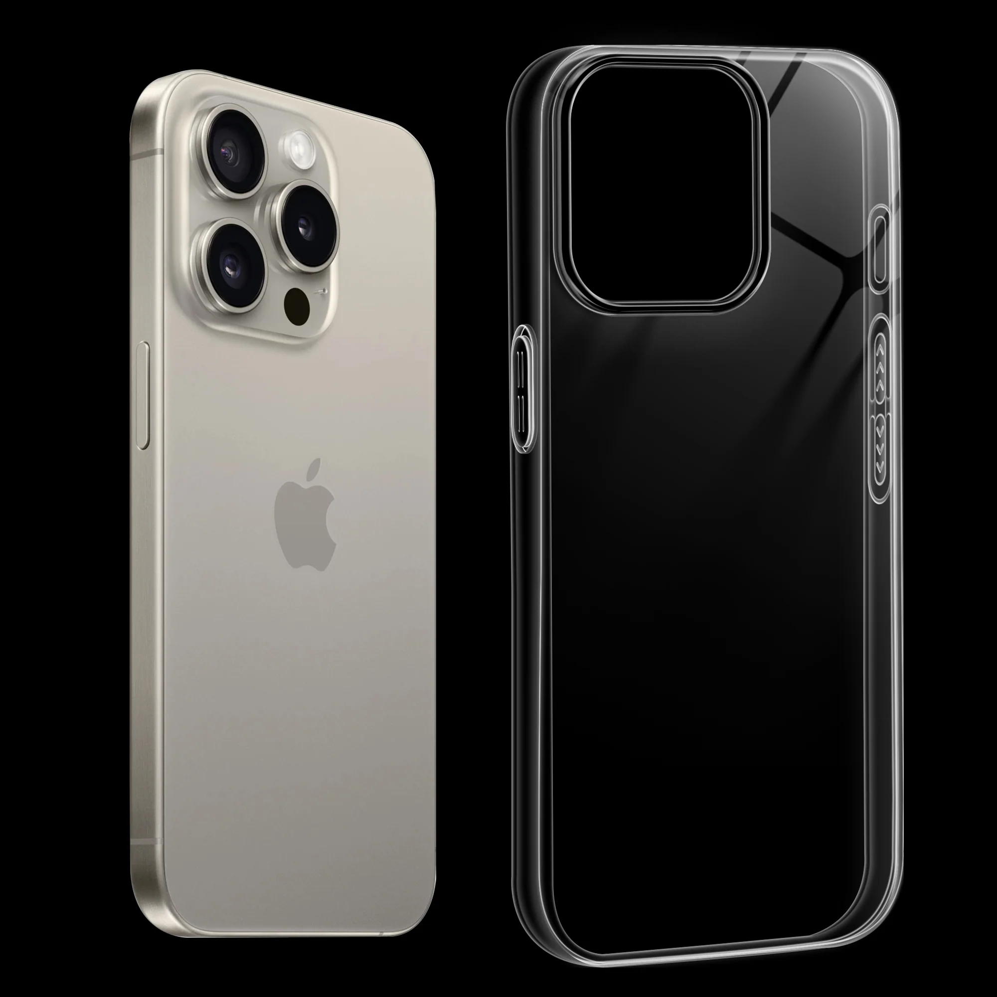 Crystal Clear Anti-Yellow Transparent Back Cover Case With Camera Ring Protection for Apple iPhone 15 Pro - Image 6