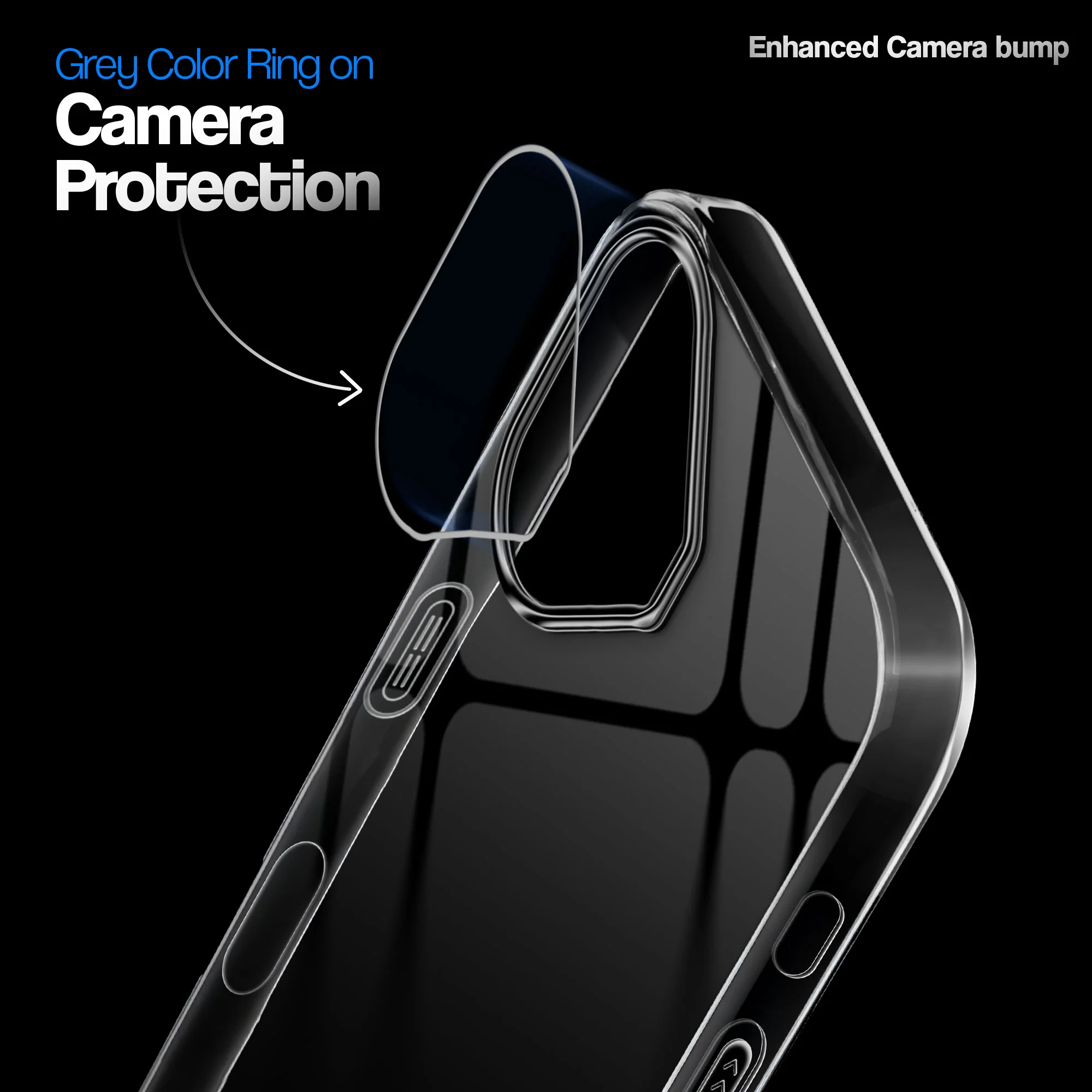 Crystal Clear Anti-Yellow Transparent Back Cover Case With Camera Ring Protection for Apple iPhone 16 - Image 15