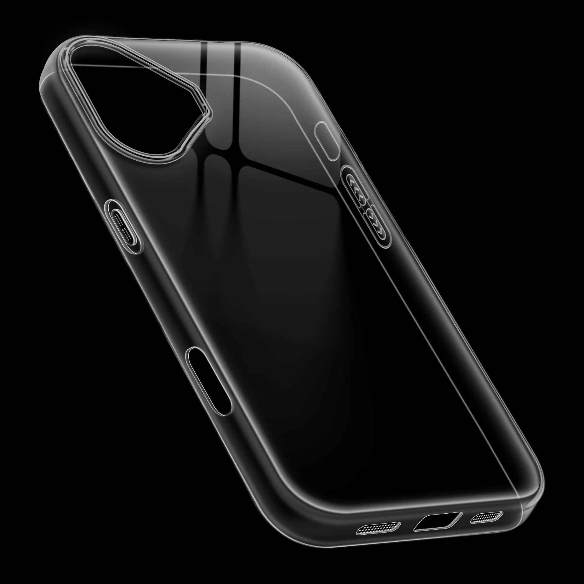 Crystal Clear Anti-Yellow Transparent Back Cover Case With Camera Ring Protection for Apple iPhone 16 - Image 17