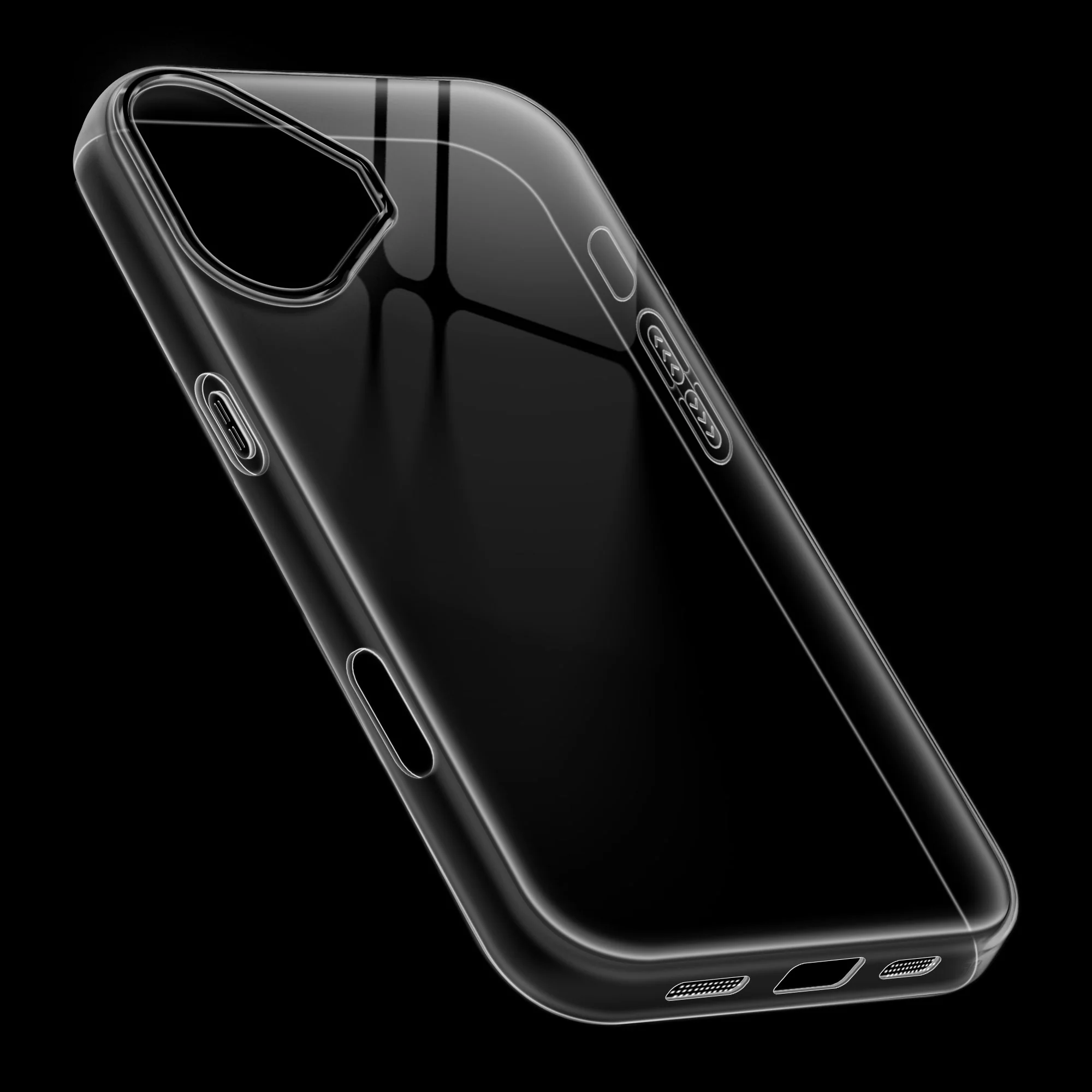 Crystal Clear Anti-Yellow Transparent Back Cover Case With Camera Ring Protection for Apple iPhone 16 - Image 5