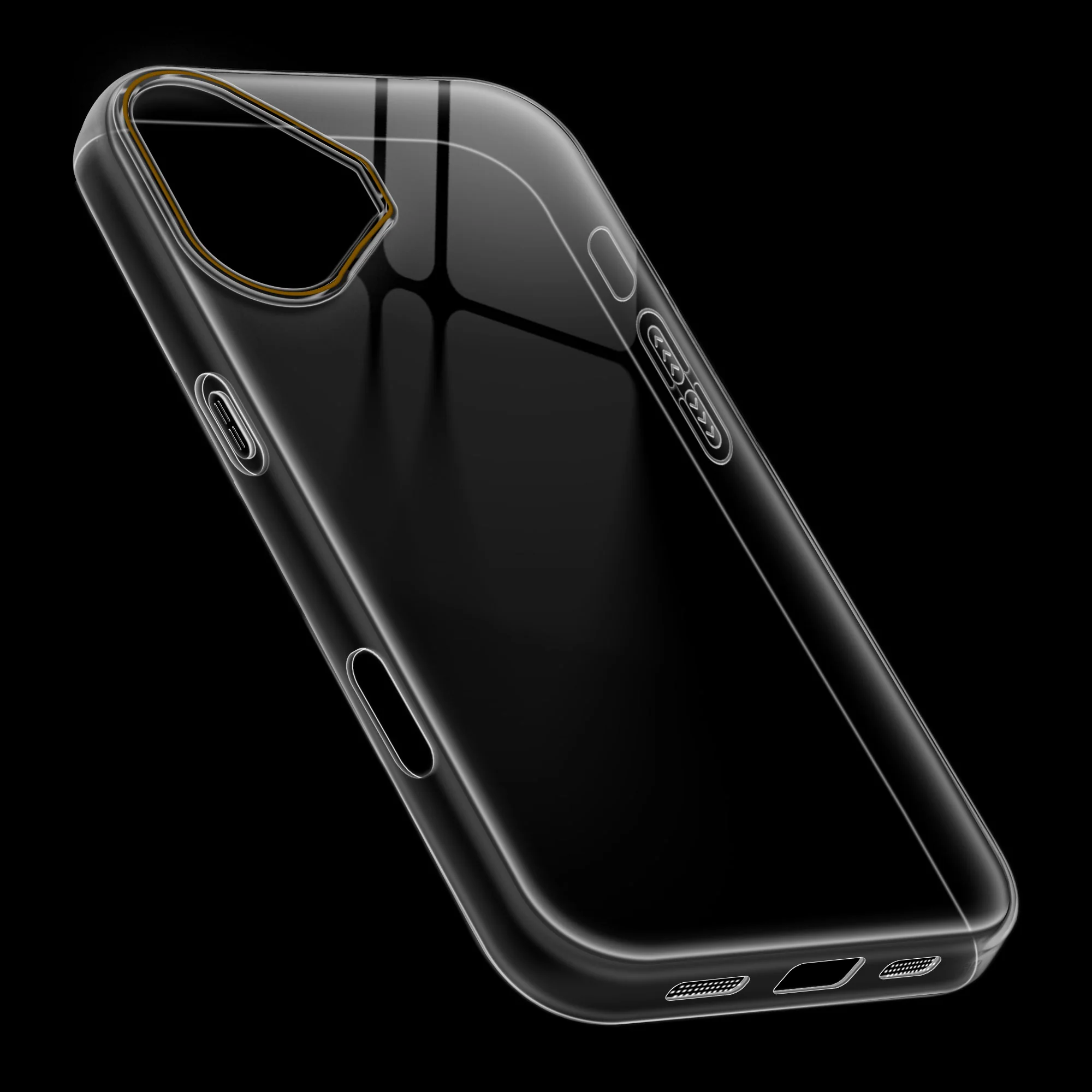 Crystal Clear Anti-Yellow Transparent Back Cover Case With Camera Ring Protection for Apple iPhone 16 Plus - Image 17