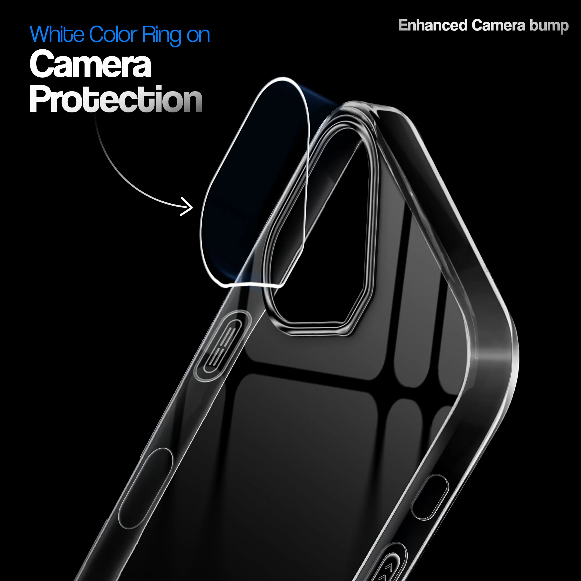 Crystal Clear Anti-Yellow Transparent Back Cover Case With Camera Ring Protection for Apple iPhone 16 Plus - Image 9