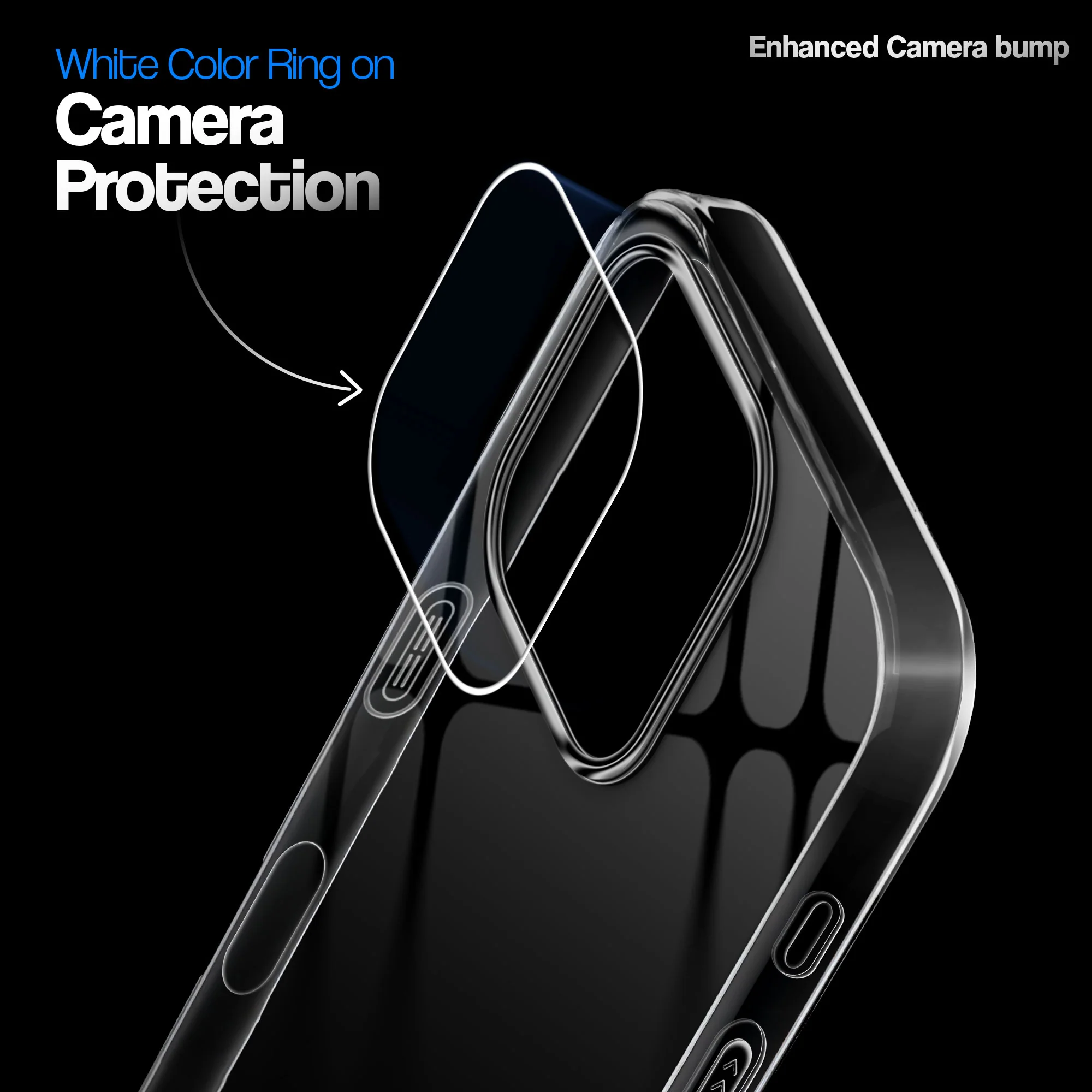 Crystal Clear Anti-Yellow Transparent Back Cover Case With Camera Ring Protection for Apple iPhone 16 Pro - Image 21