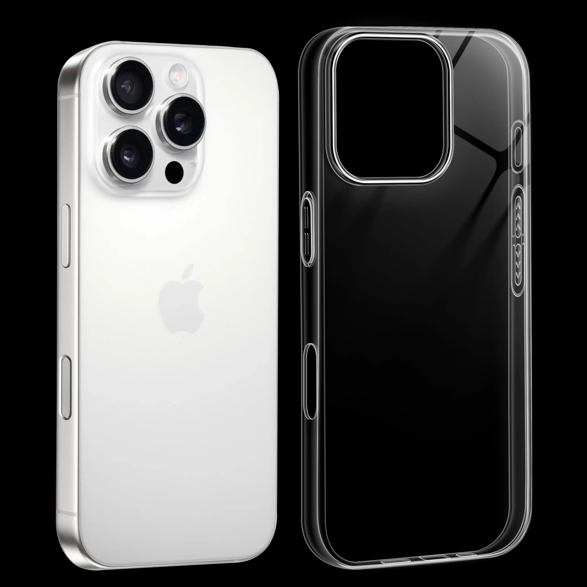 Crystal Clear Anti-Yellow Transparent Back Cover Case With Camera Ring Protection for Apple iPhone 16 Pro - Image 24