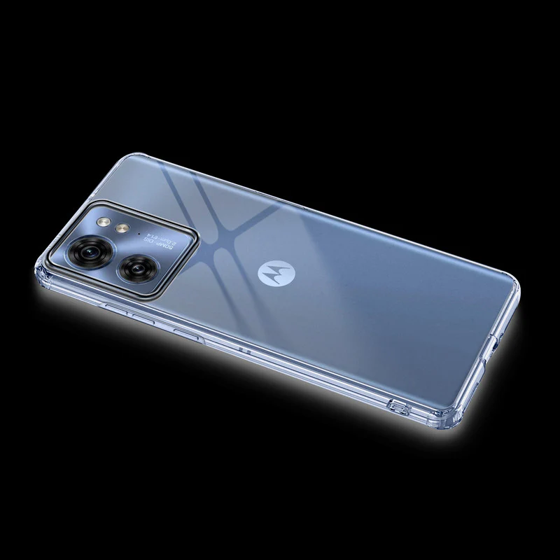 Crystal Clear Anti-Yellow Transparent Back Cover Case With Camera Ring Protection for Motorola Moto Edge 40 5G - Image 6