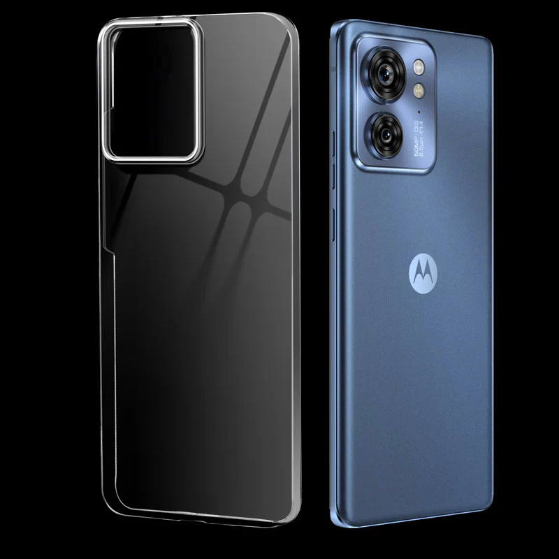Crystal Clear Anti-Yellow Transparent Back Cover Case With Camera Ring Protection for Motorola Moto Edge 40 5G - Image 9