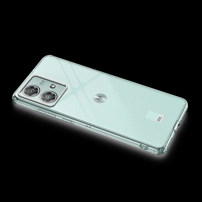 Crystal Clear Anti-Yellow Transparent Back Cover Case With Camera Ring Protection for Motorola Moto Edge 40 Neo 5G - Image 12