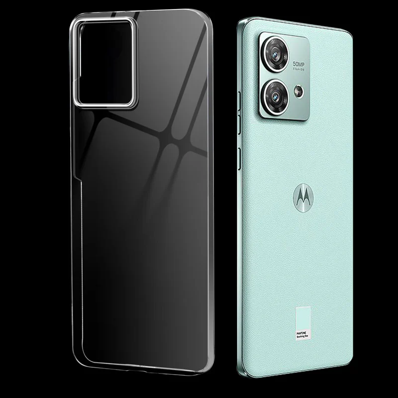 Crystal Clear Anti-Yellow Transparent Back Cover Case With Camera Ring Protection for Motorola Moto Edge 40 Neo 5G - Image 9
