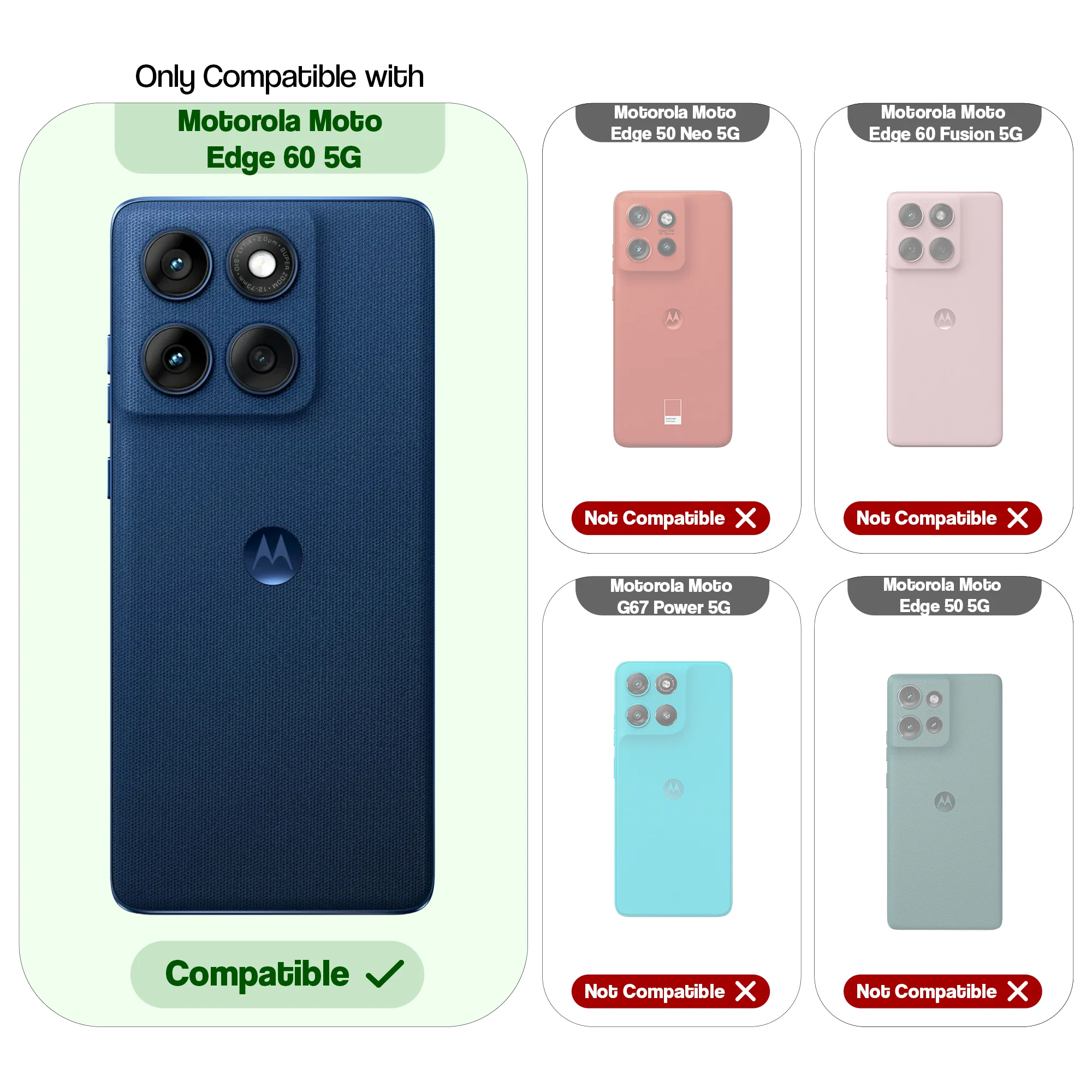 Crystal Clear Anti-Yellow Transparent Back Cover Case With Camera Ring Protection for Motorola Moto Edge 60 5G - Image 14