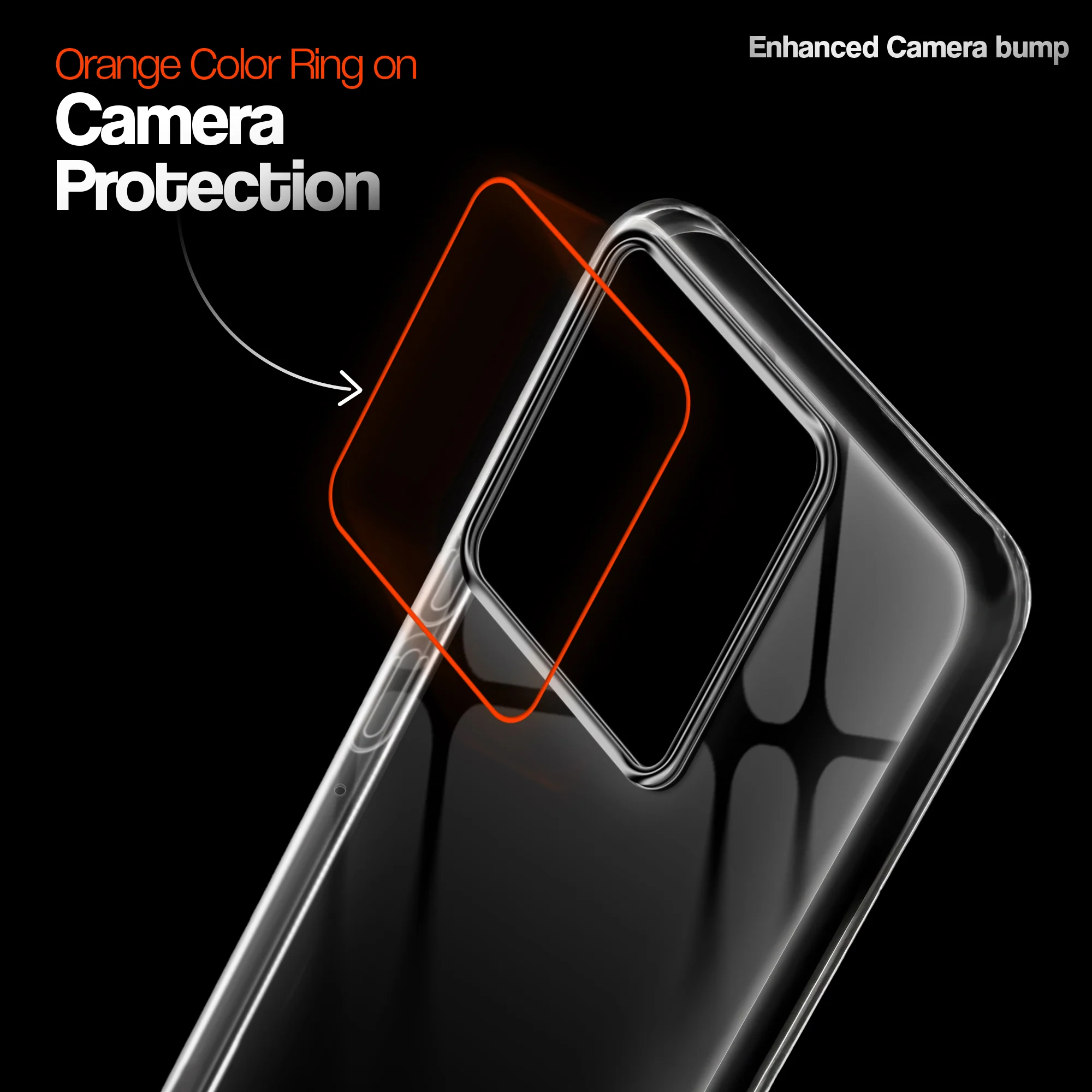 Crystal Clear Anti-Yellow Transparent Back Cover Case With Camera Ring Protection for Motorola Moto Edge 60 5G - Image 3