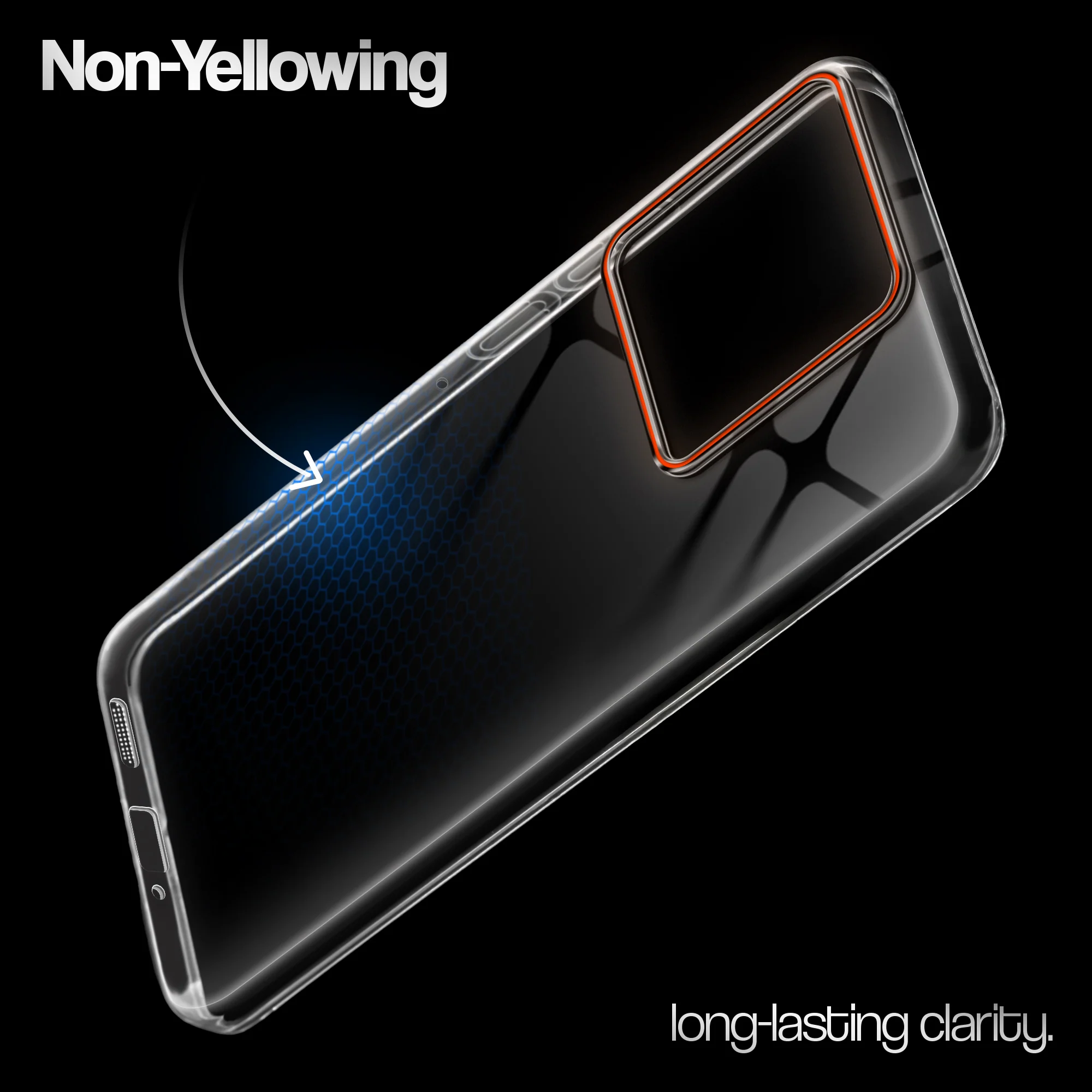 Crystal Clear Anti-Yellow Transparent Back Cover Case With Camera Ring Protection For Motorola Moto Edge 60 Fusion 5G - Image 7