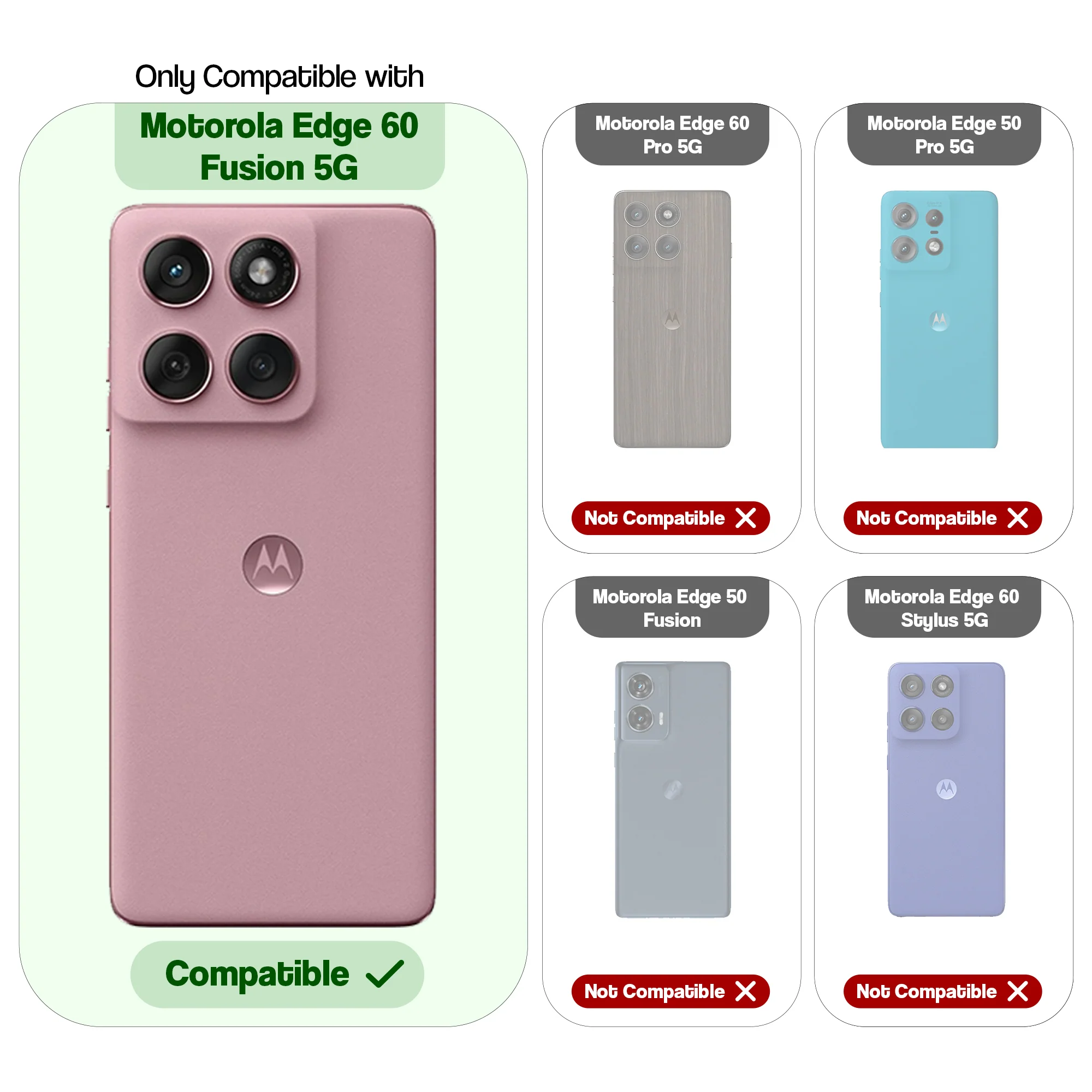 Crystal Clear Anti-Yellow Transparent Back Cover Case With Camera Ring Protection For Motorola Moto Edge 60 Fusion 5G - Image 8