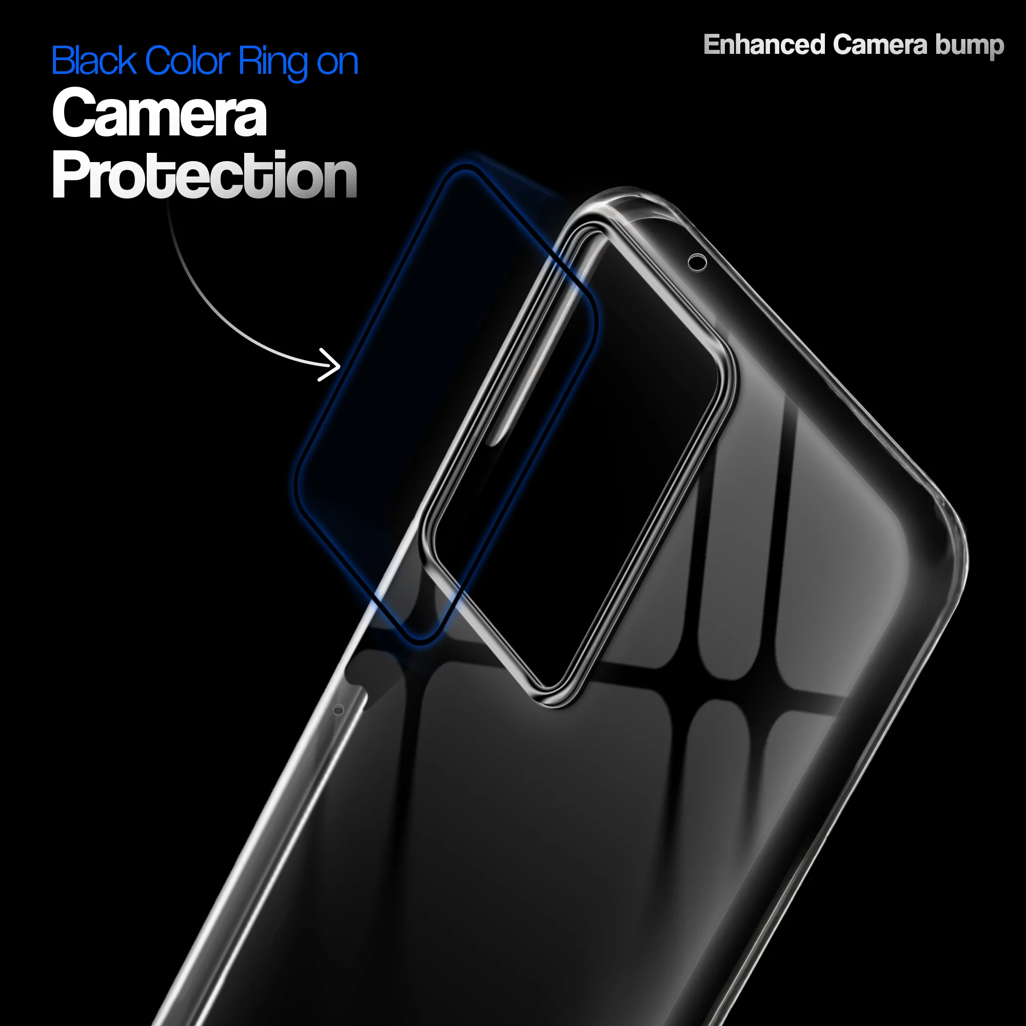 Crystal Clear Anti-Yellow Transparent Back Cover Case With Camera Ring Protection for Motorola Moto G96 5G - Image 3