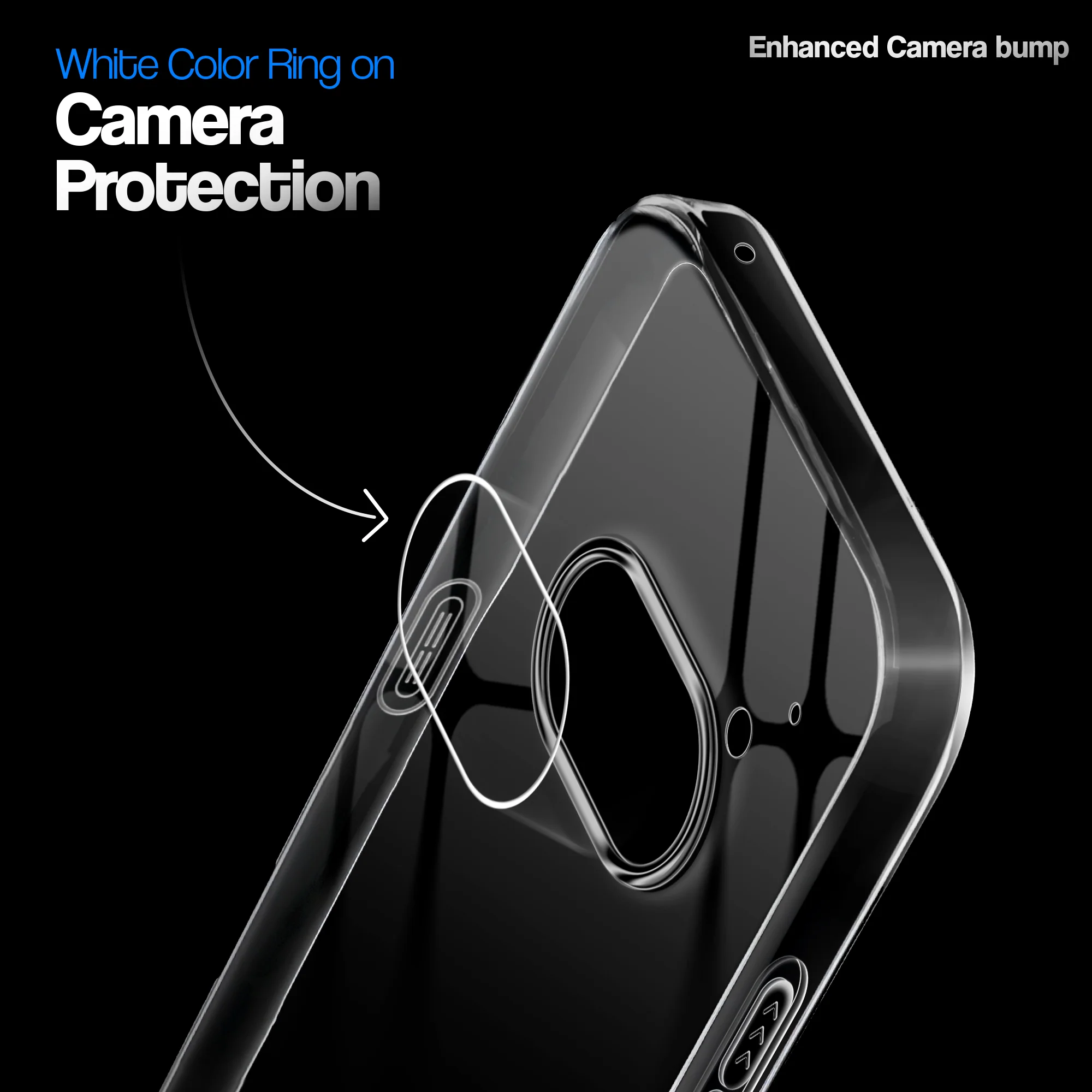 Crystal Clear Anti-Yellow Transparent Back Cover Case With Camera Ring Protection for Nothing Phone 2A Plus - Image 15