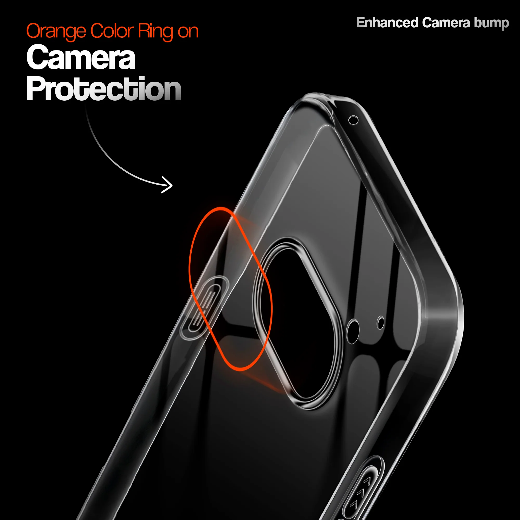 Crystal Clear Anti-Yellow Transparent Back Cover Case With Camera Ring Protection for Nothing Phone 2A Plus - Image 3
