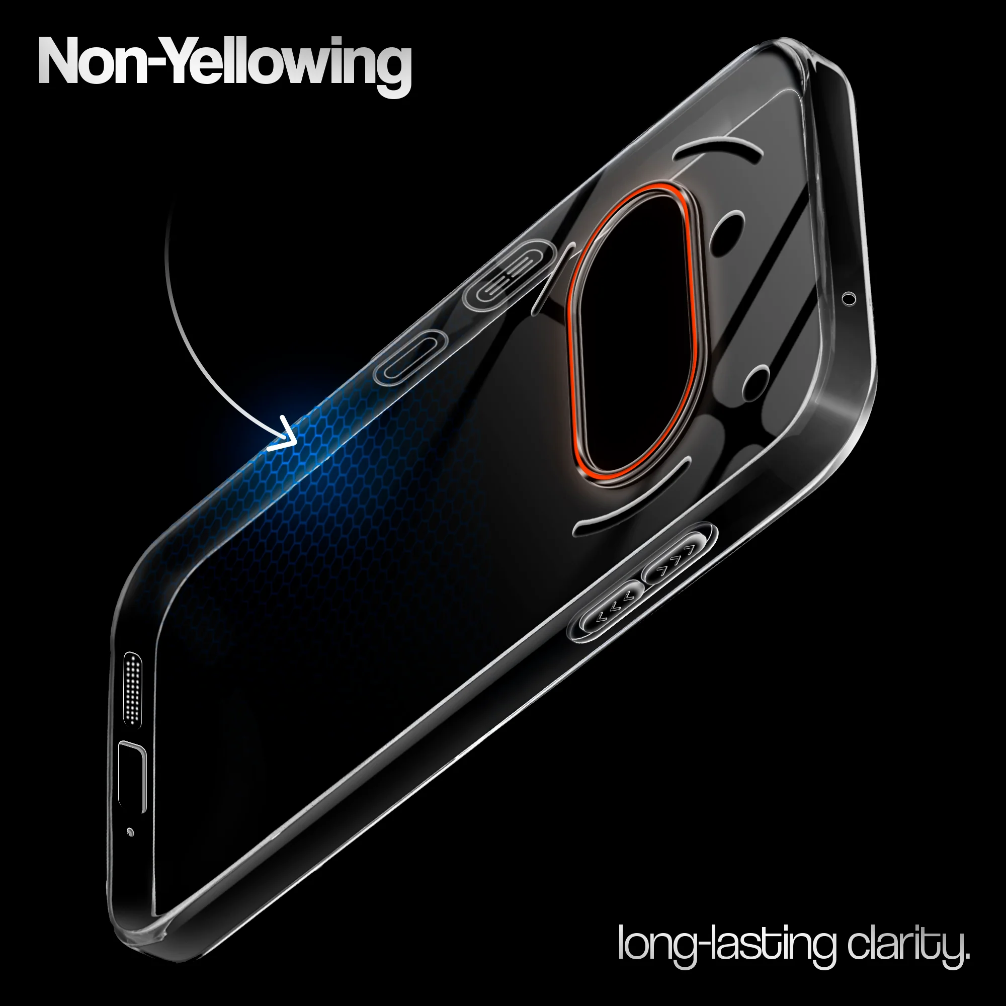 Crystal Clear Anti-Yellow Transparent Back Cover Case With Camera Ring Protection for Nothing Phone 3A 5G - Image 13