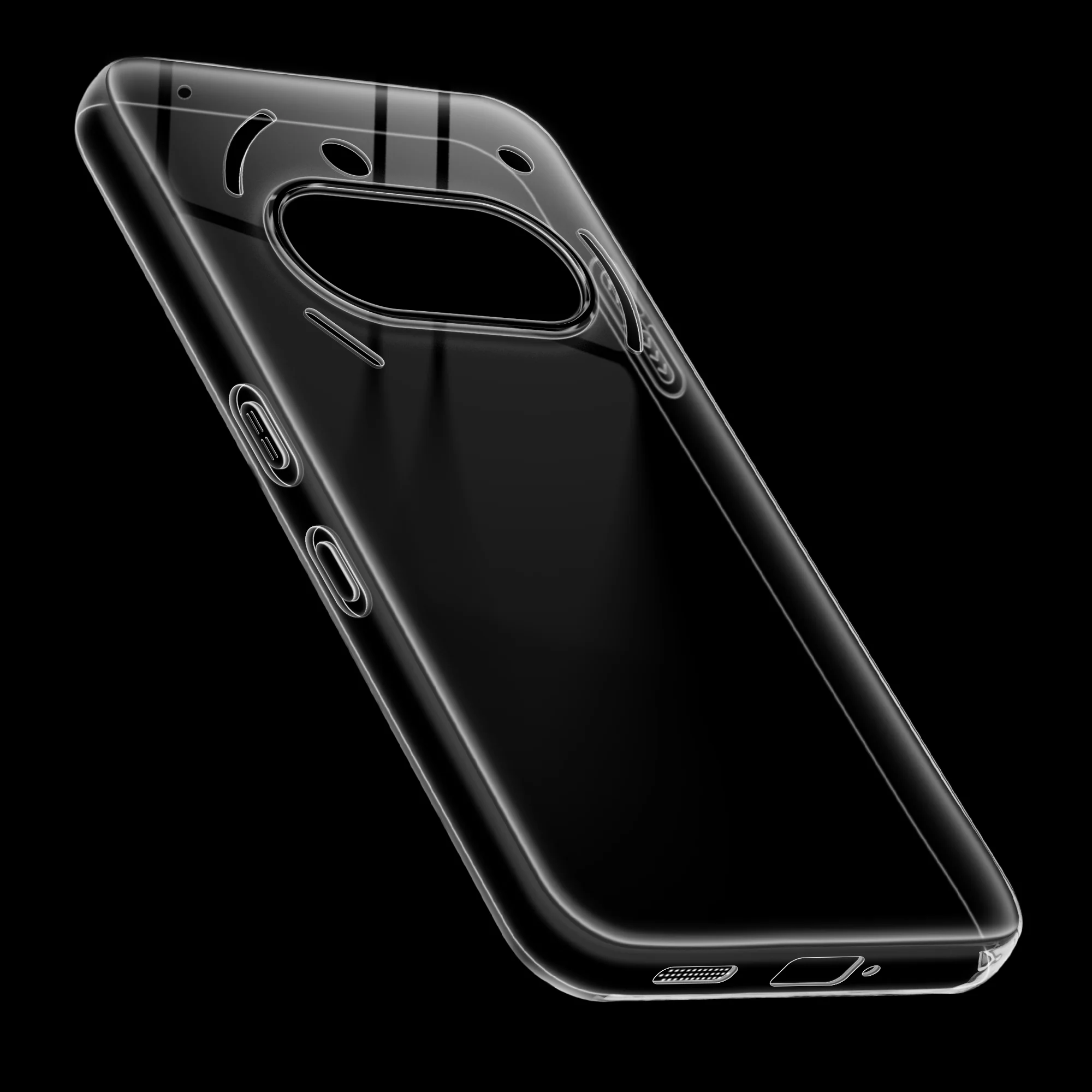 Crystal Clear Anti-Yellow Transparent Back Cover Case With Camera Ring Protection for Nothing Phone 3A 5G - Image 5