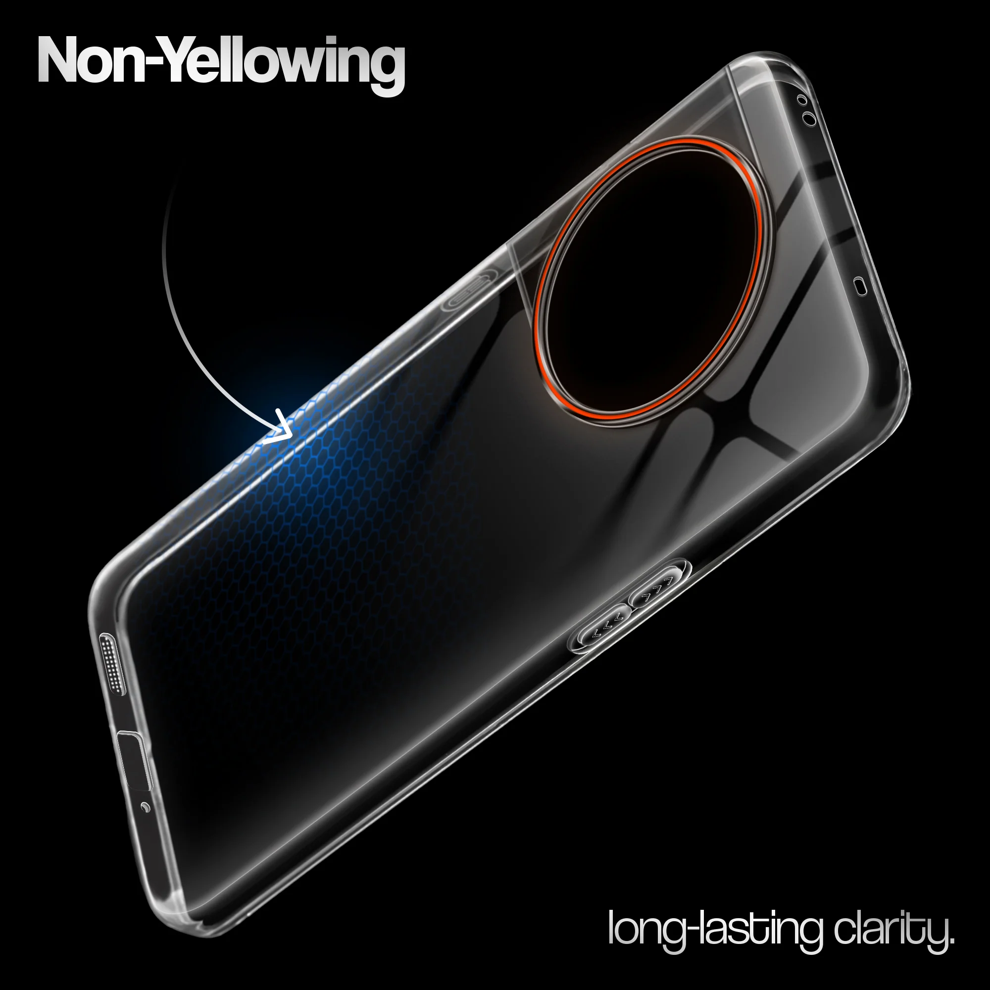 Crystal Clear Anti-Yellow Transparent Back Cover Case With Camera Ring Protection for OnePlus 11R 5G - Image 13