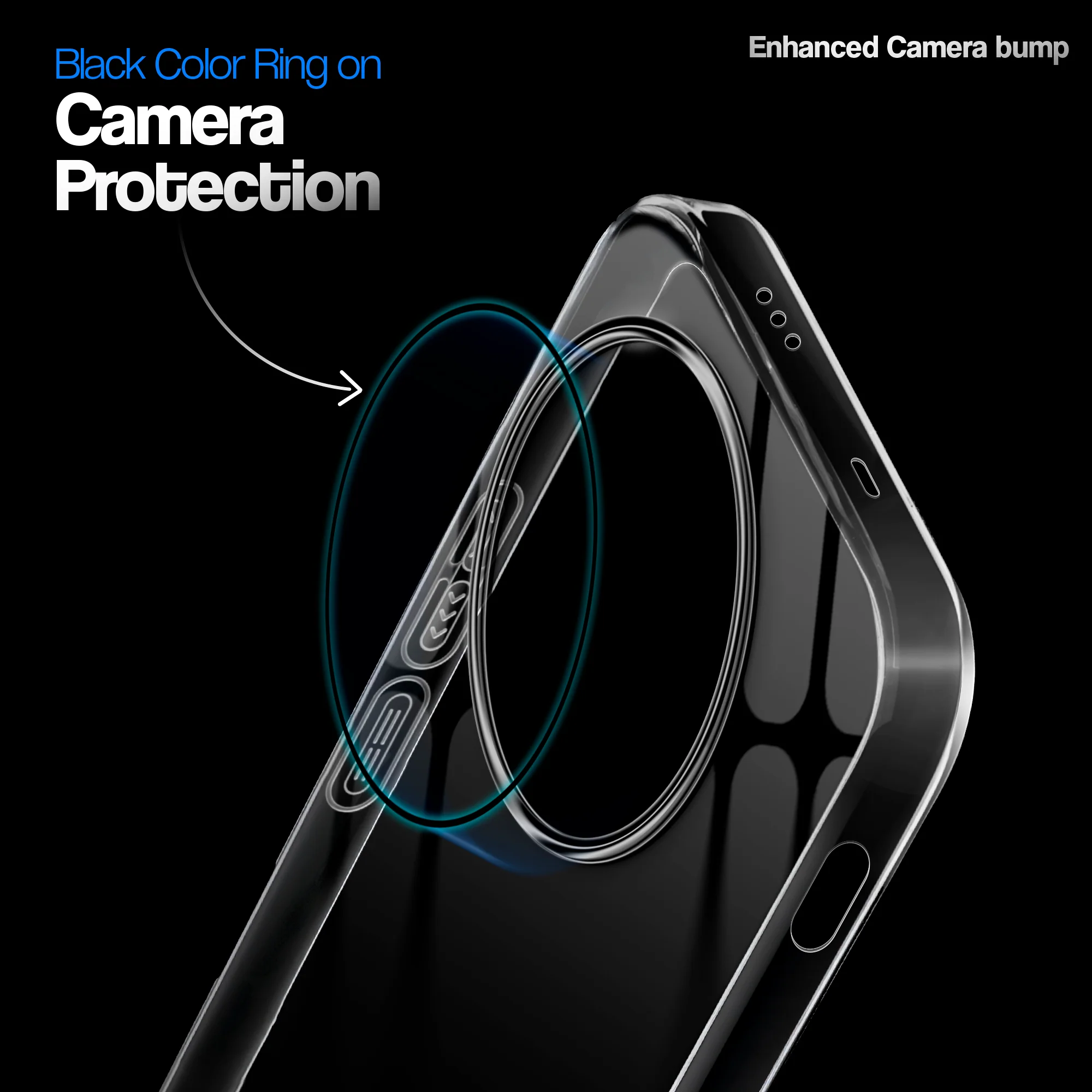 Crystal Clear Anti-Yellow Transparent Back Cover Case With Camera Ring Protection for OnePlus 13 5G - Image 3