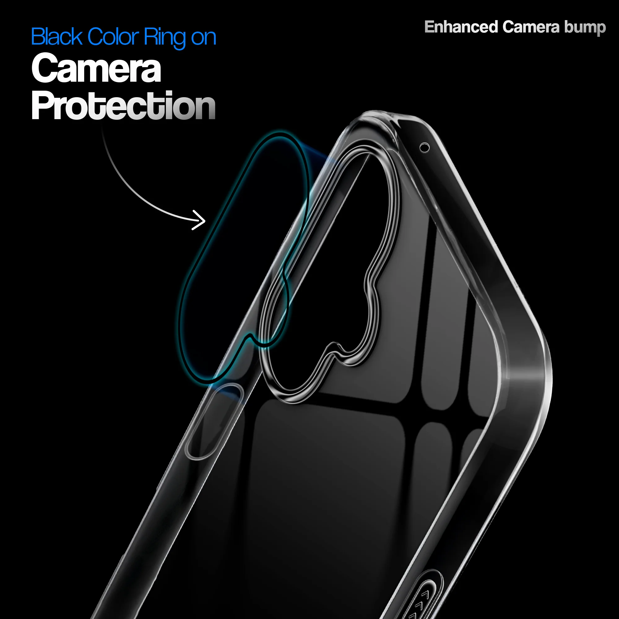 Crystal Clear Anti-Yellow Transparent Back Cover Case With Camera Ring Protection for OnePlus Nord CE 3 Lite 5G - Image 3