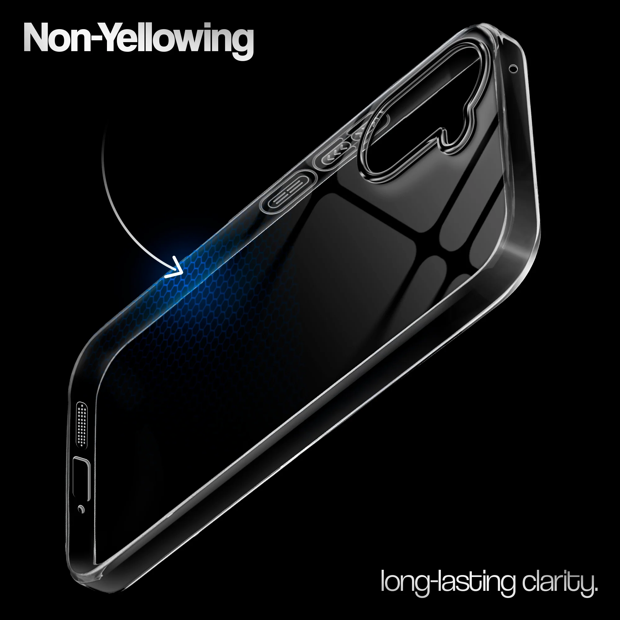 Crystal Clear Anti-Yellow Transparent Back Cover Case With Camera Ring Protection for OnePlus Nord CE 5 5G