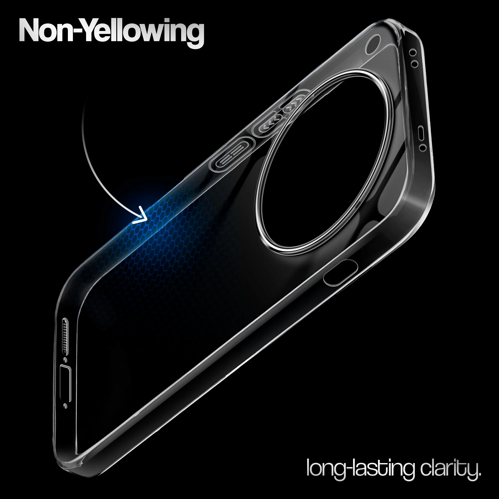 Crystal Clear Anti-Yellow Transparent Back Cover Case With Camera Ring Protection for Oppo Find X8 5G - Image 7