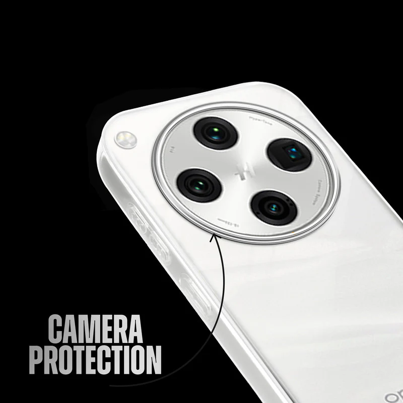 Crystal Clear Anti-Yellow Transparent Back Cover Case With Camera Ring Protection for Oppo Find X8 Pro 5G - Image 11