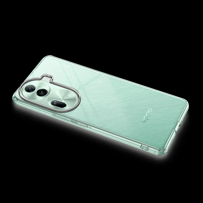 Crystal Clear Anti-Yellow Transparent Back Cover Case With Camera Ring Protection for Oppo Reno 11 Pro 5G - Image 12