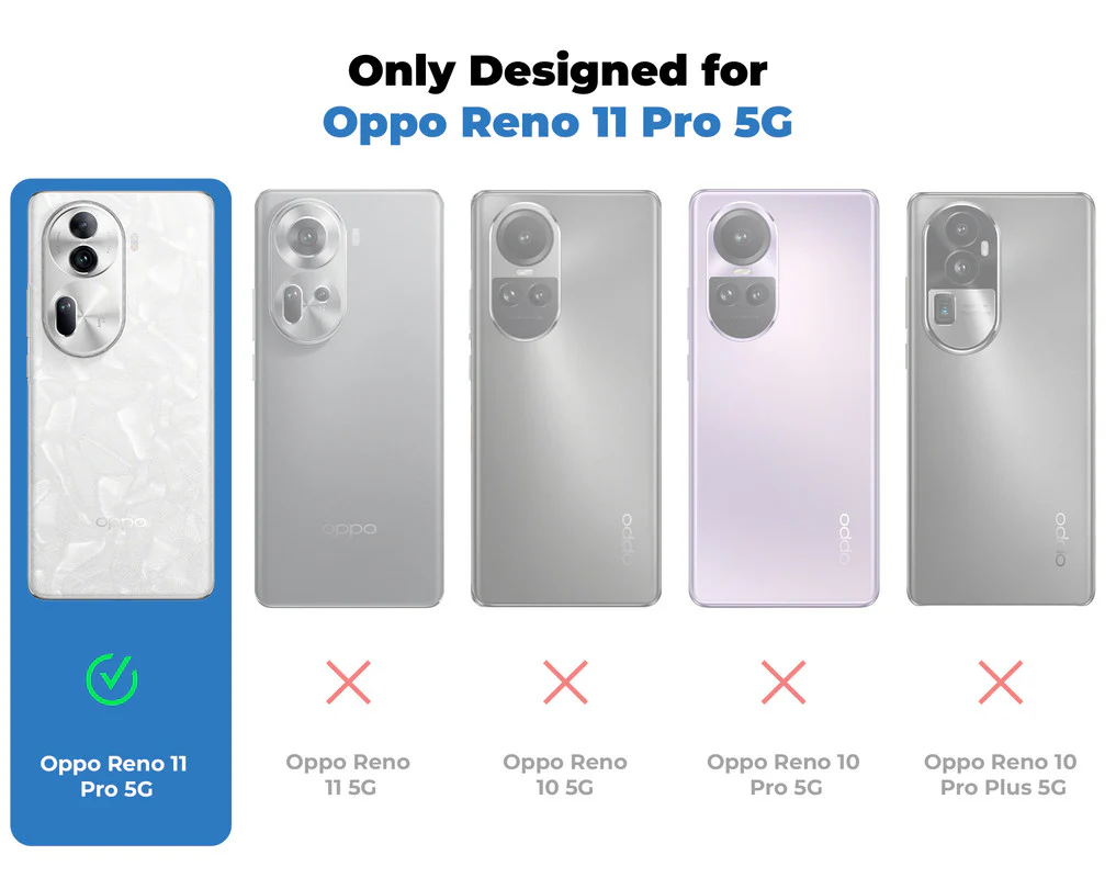Crystal Clear Anti-Yellow Transparent Back Cover Case With Camera Ring Protection for Oppo Reno 11 Pro 5G - Image 2