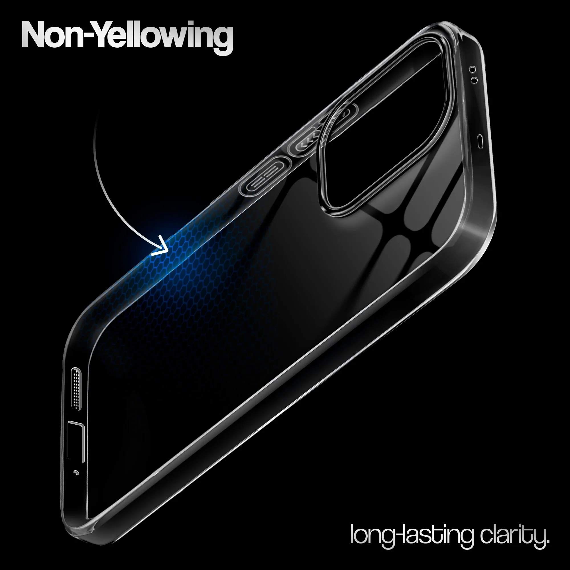 Crystal Clear Anti-Yellow Transparent Back Cover Case With Camera Ring Protection for Oppo Reno 13 5G
