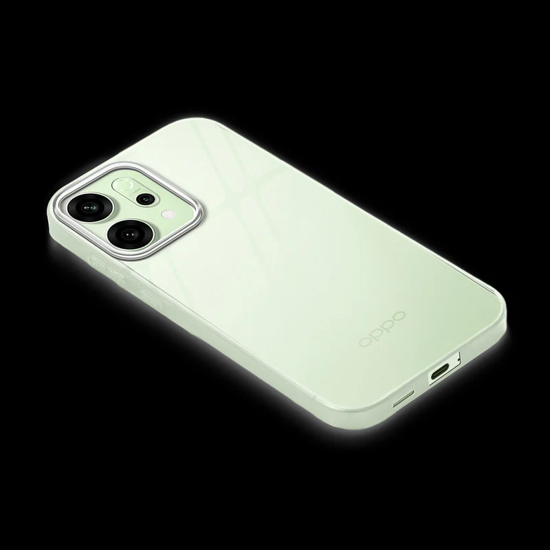 Crystal Clear Anti-Yellow Transparent Back Cover Case With Camera Ring Protection for Oppo Reno 14 5G - Image 12