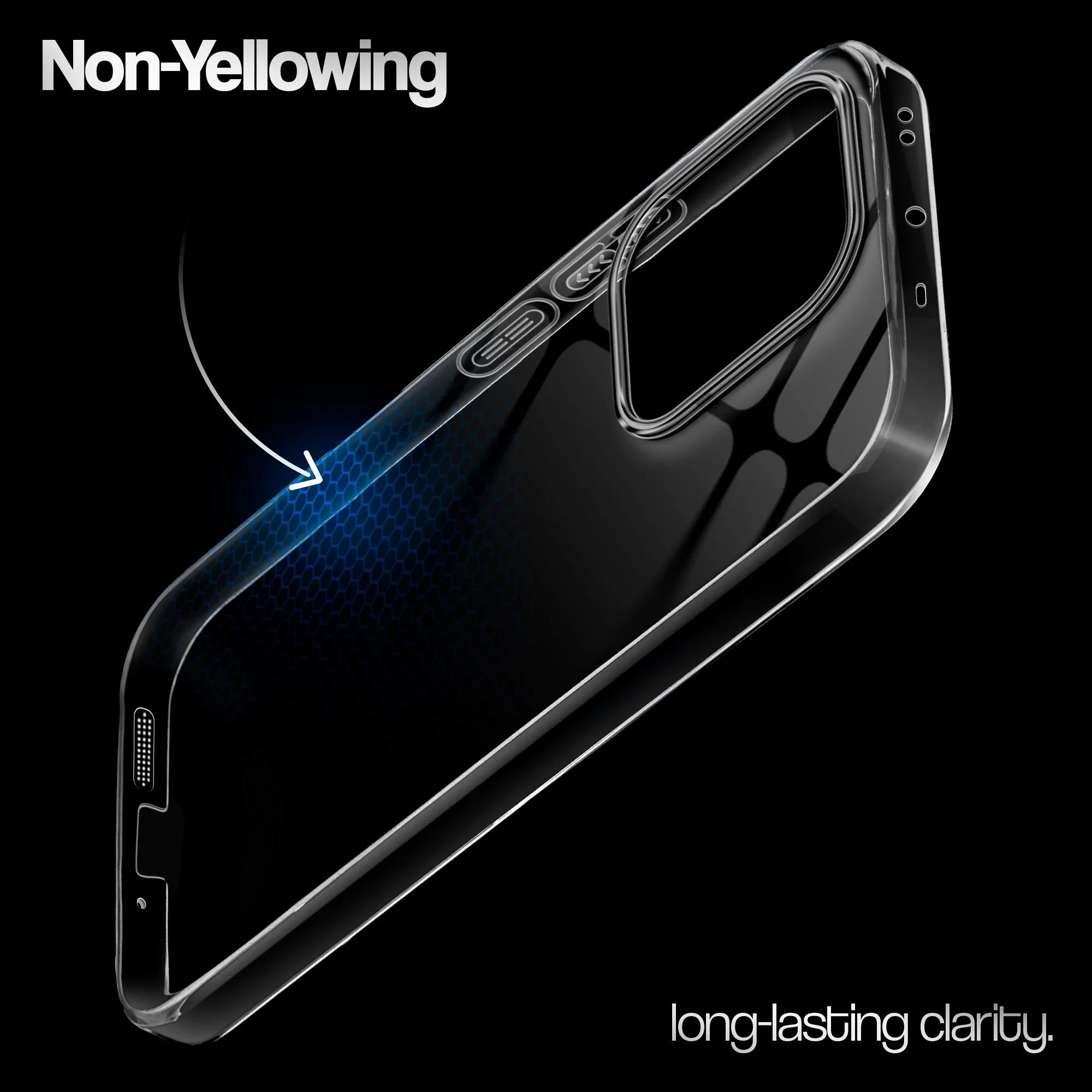 Crystal Clear Anti-Yellow Transparent Back Cover Case With Camera Ring Protection for Oppo Reno 14 5G - Image 13