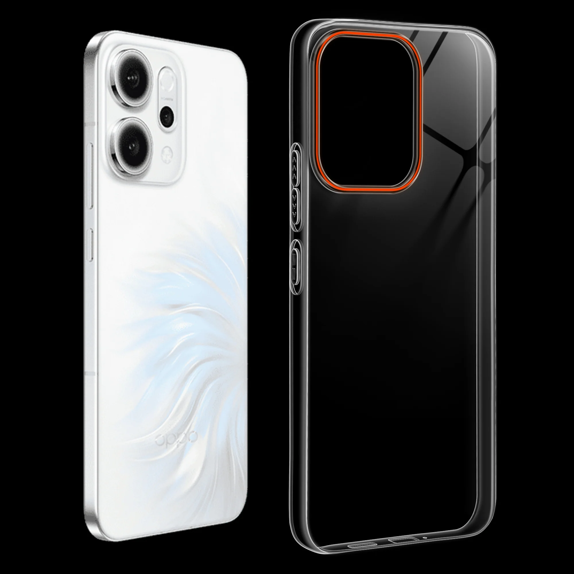 Crystal Clear Anti-Yellow Transparent Back Cover Case With Camera Ring Protection for Oppo Reno 14 5G - Image 24