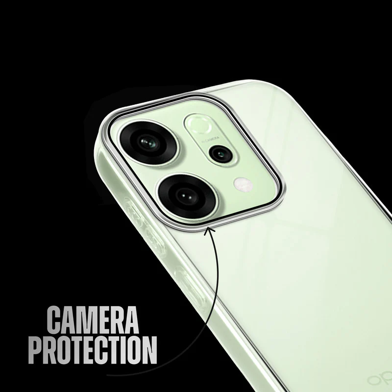 Crystal Clear Anti-Yellow Transparent Back Cover Case With Camera Ring Protection for Oppo Reno 14 5G - Image 5