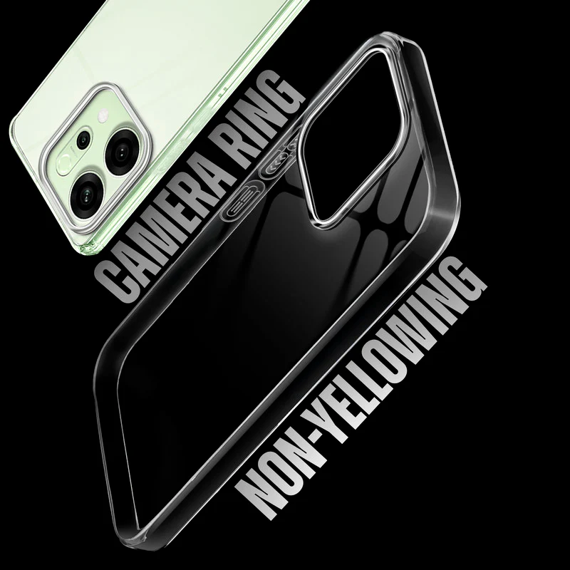 Crystal Clear Anti-Yellow Transparent Back Cover Case With Camera Ring Protection for Oppo Reno 14 5G - Image 7