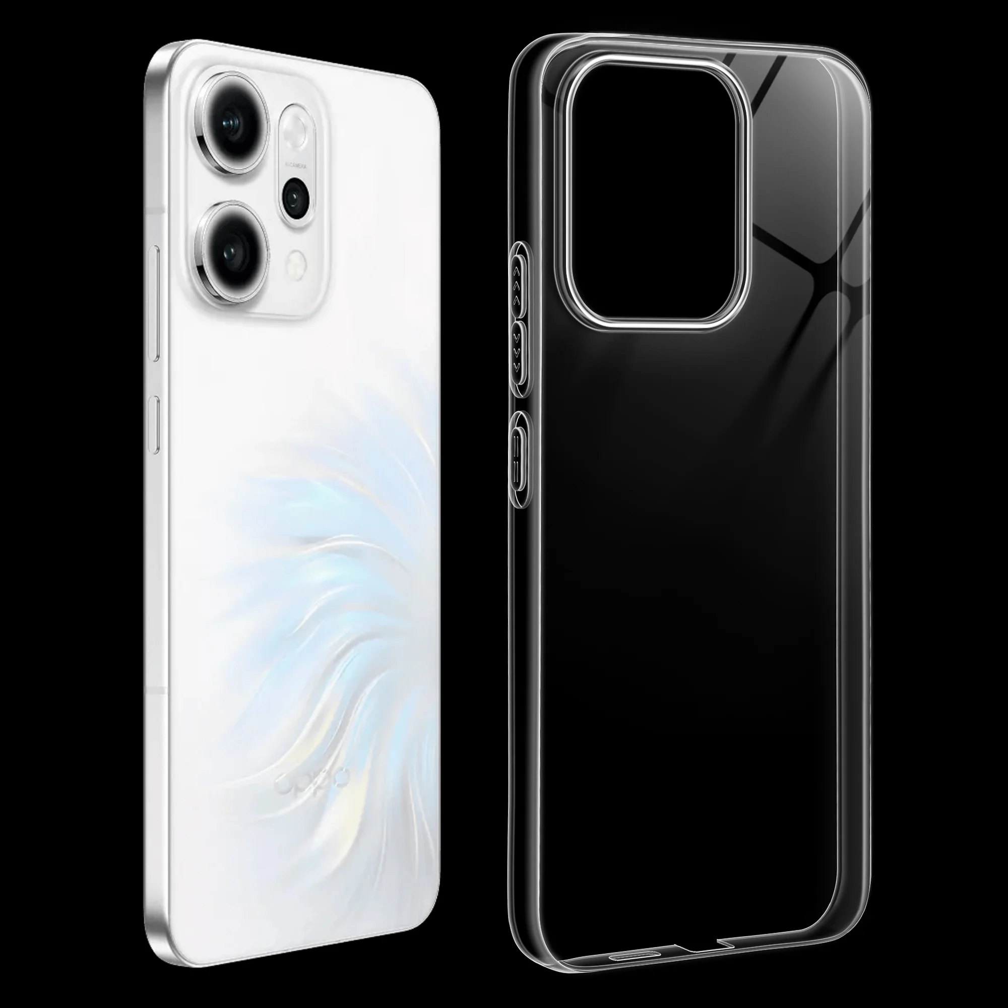 Crystal Clear Anti-Yellow Transparent Back Cover Case With Camera Ring Protection for Oppo Reno 14 Pro 5G - Image 18