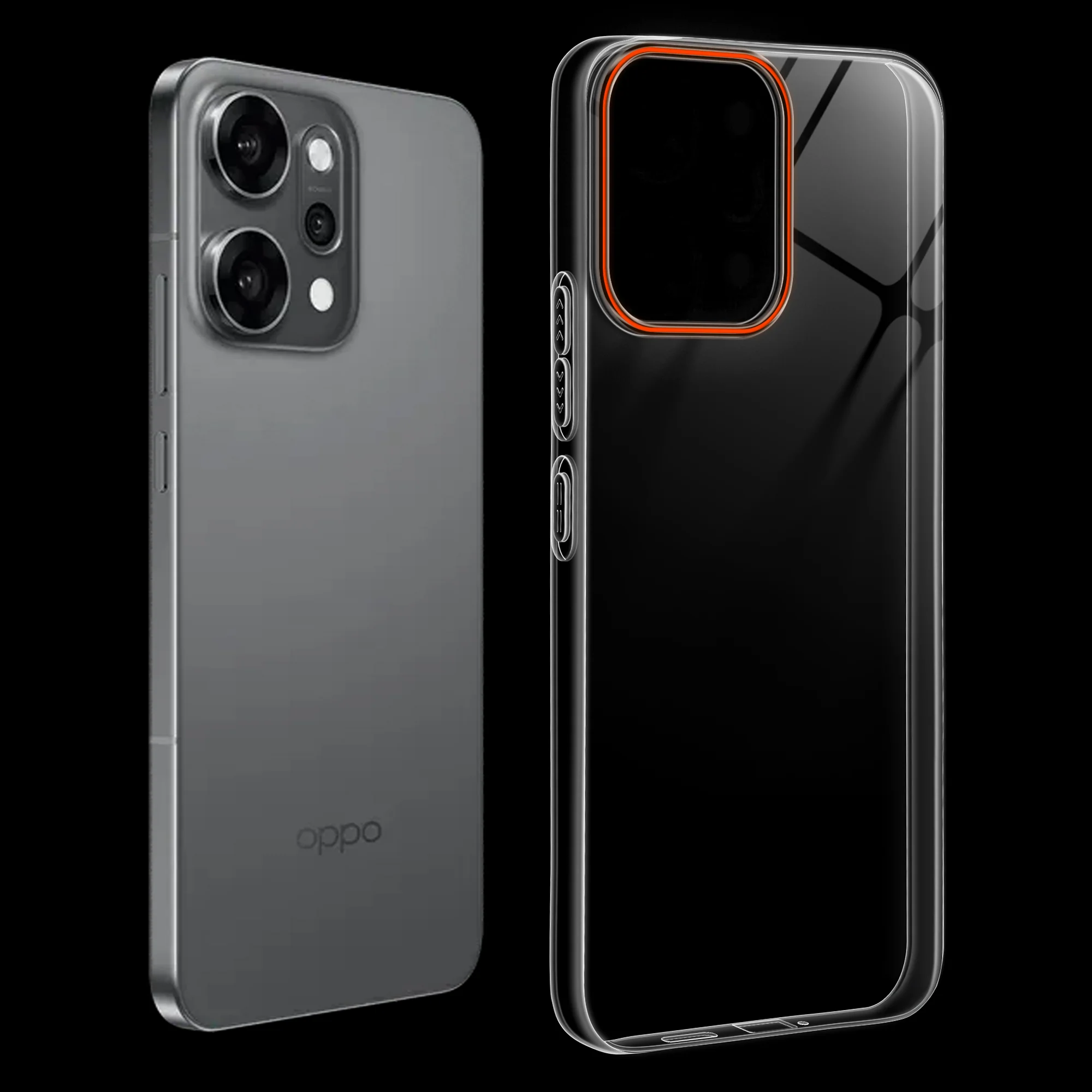 Crystal Clear Anti-Yellow Transparent Back Cover Case With Camera Ring Protection for Oppo Reno 14 Pro 5G - Image 6