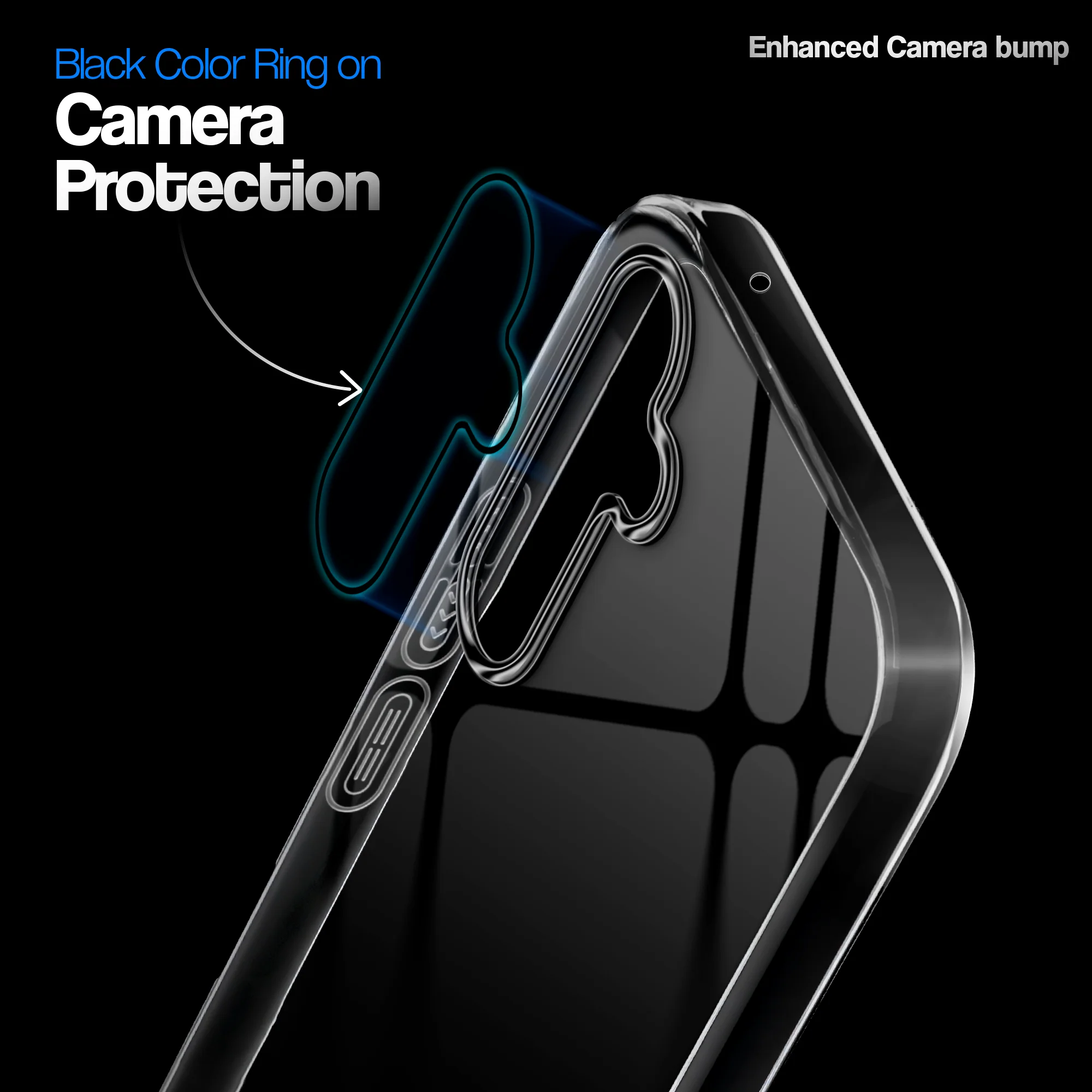 Crystal Clear Anti-Yellow Transparent Back Cover Case With Camera Ring Protection for Samsung A35 5G - Image 9