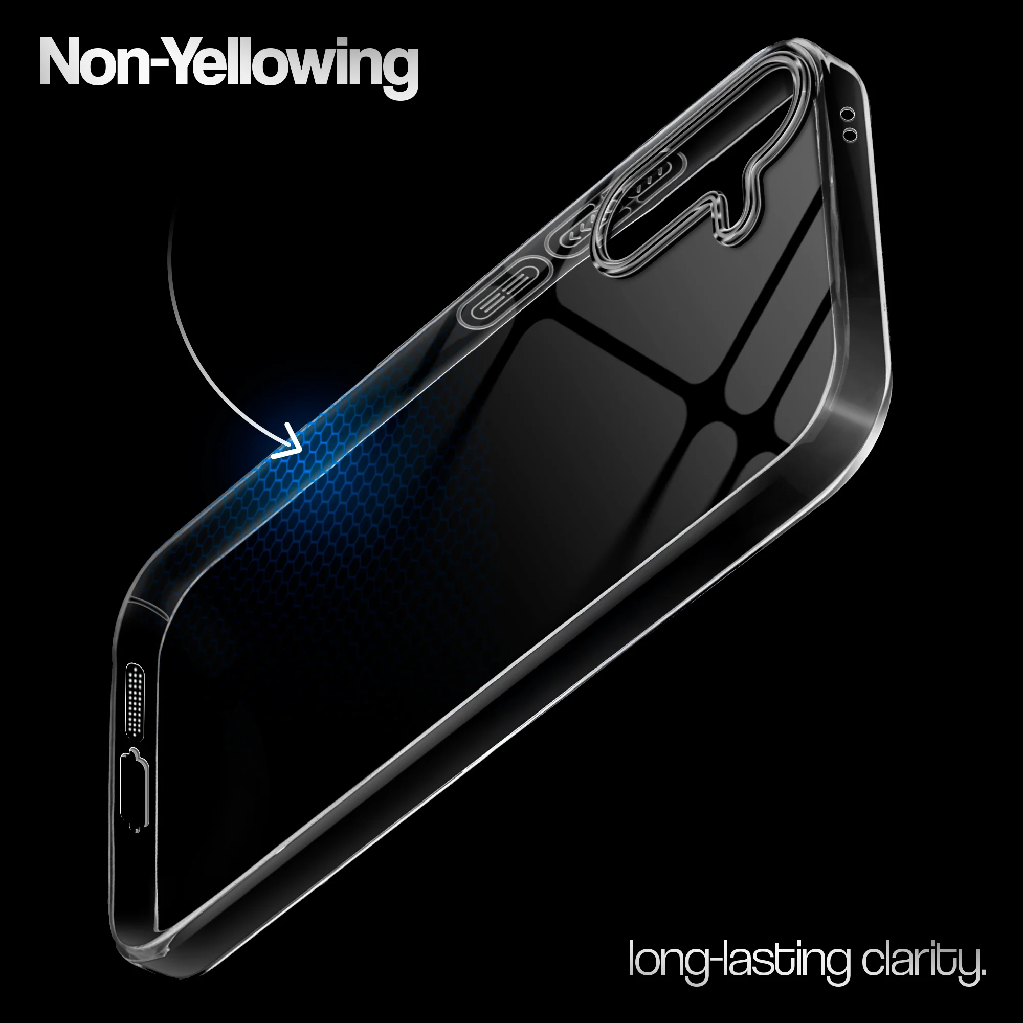 Crystal Clear Anti-Yellow Transparent Back Cover Case With Camera Ring Protection for Samsung A36 5G - Image 19